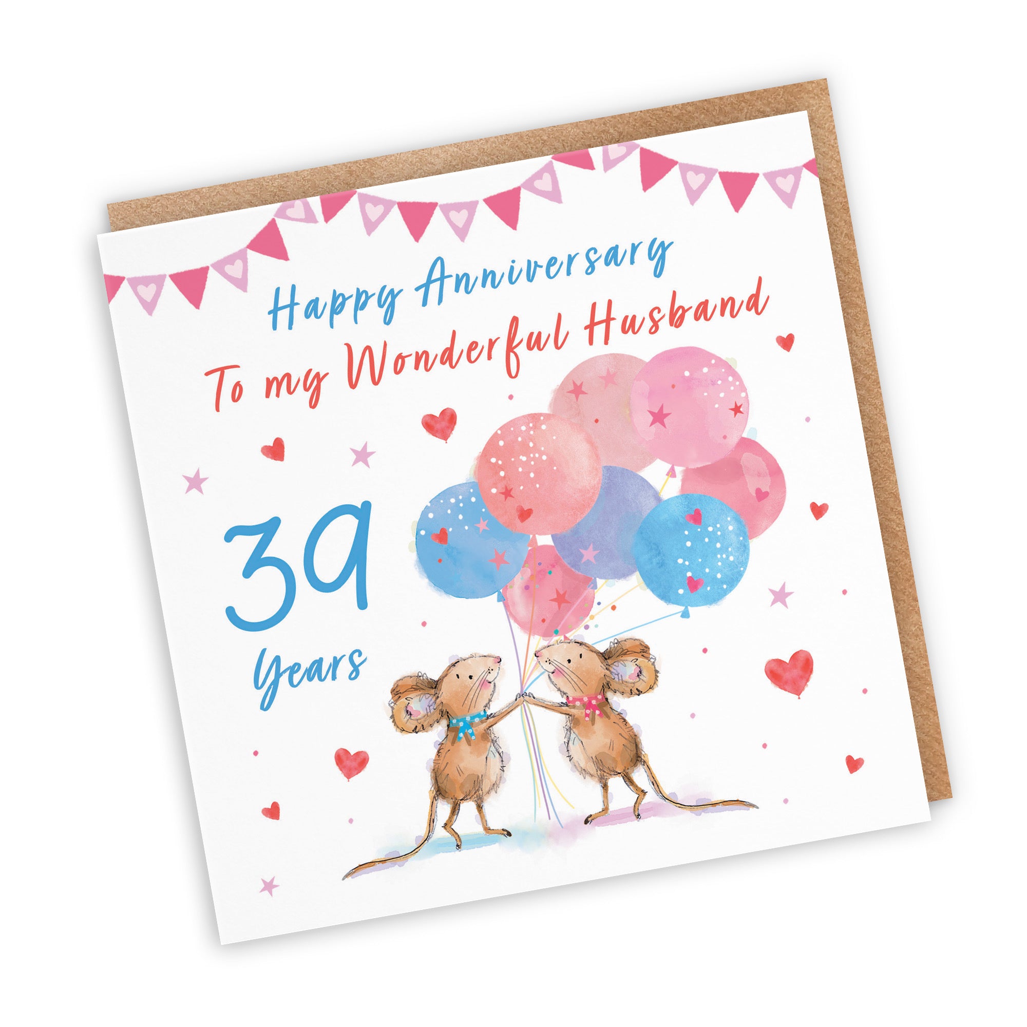 39th Husband Anniversary Card Happily Ever After Little Whiskers - Default Title (SN00185)
