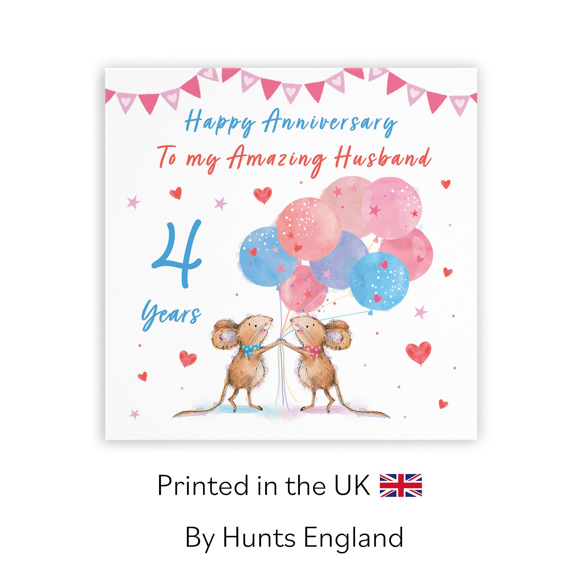 4th Husband Anniversary Card Happily Ever After Little Whiskers - Default Title (SN00189)