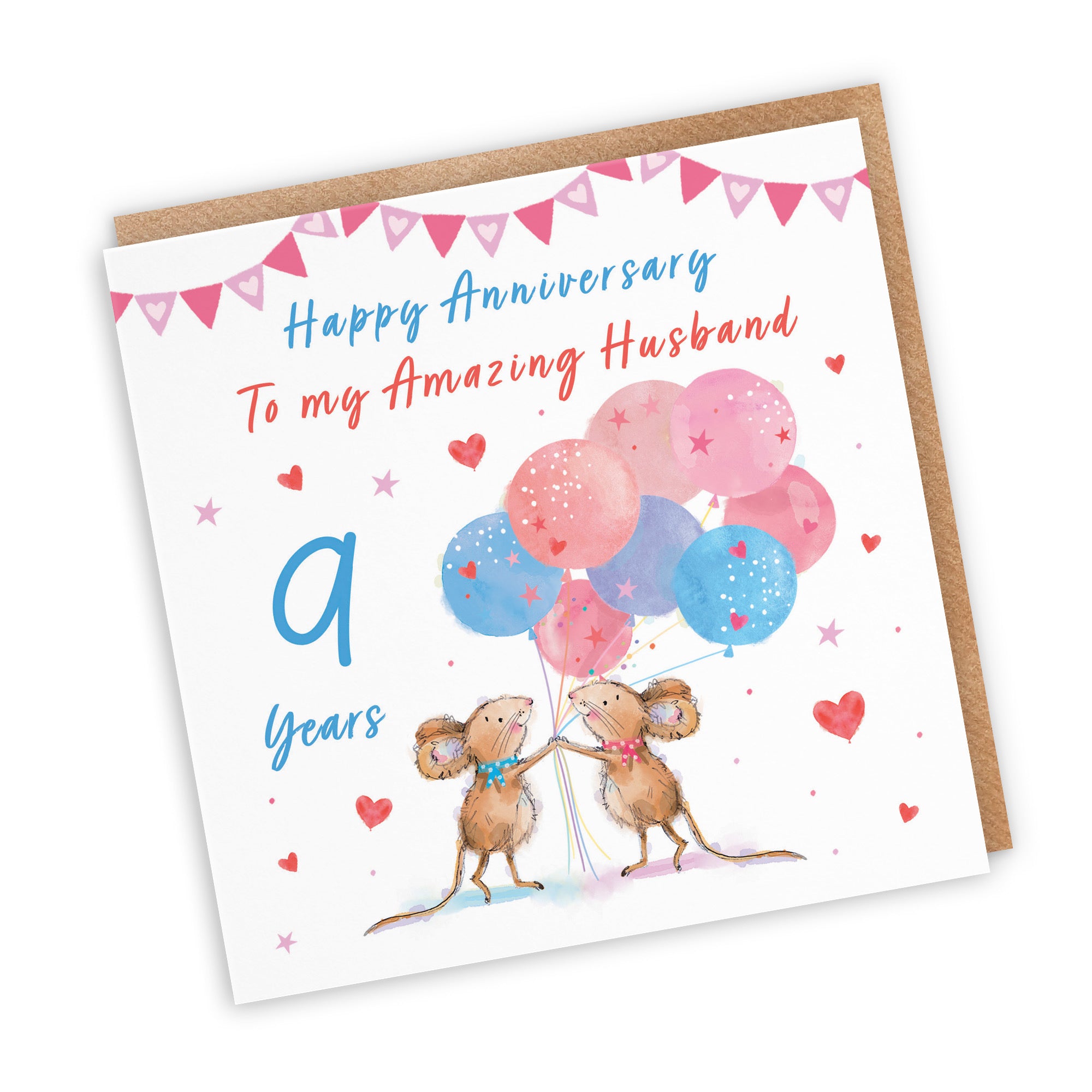 9th Husband Anniversary Card Happily Ever After Little Whiskers - Default Title (SN00192)