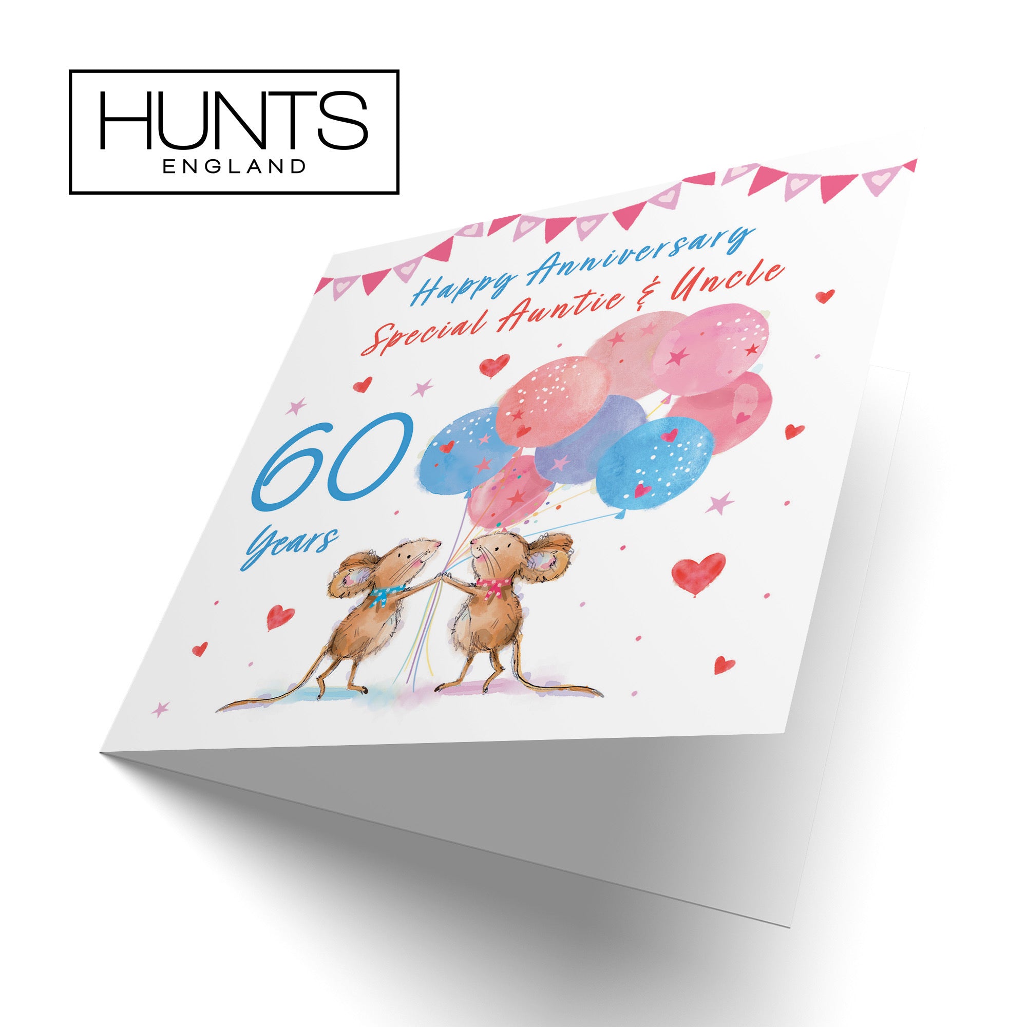 60th Auntie And Uncle Anniversary Card Happily Ever After Little Whiskers - Default Title (SN00196)