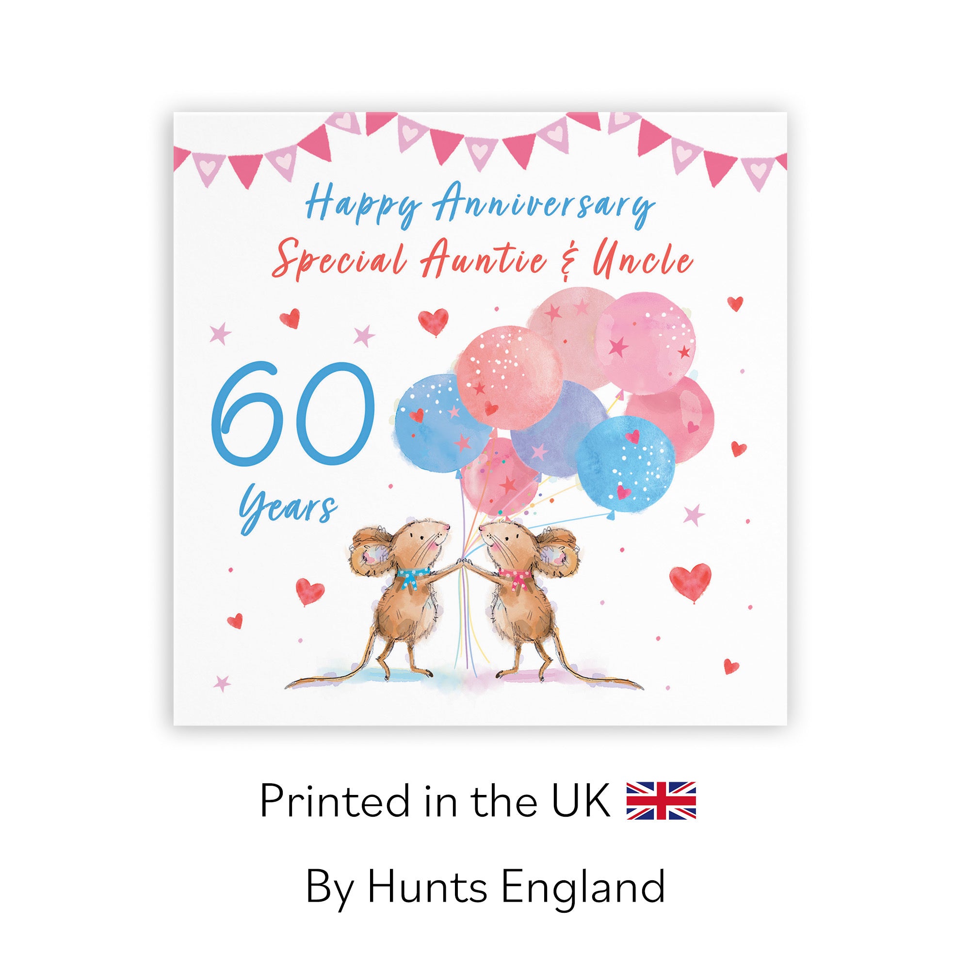 60th Auntie And Uncle Anniversary Card Happily Ever After Little Whiskers - Default Title (SN00196)