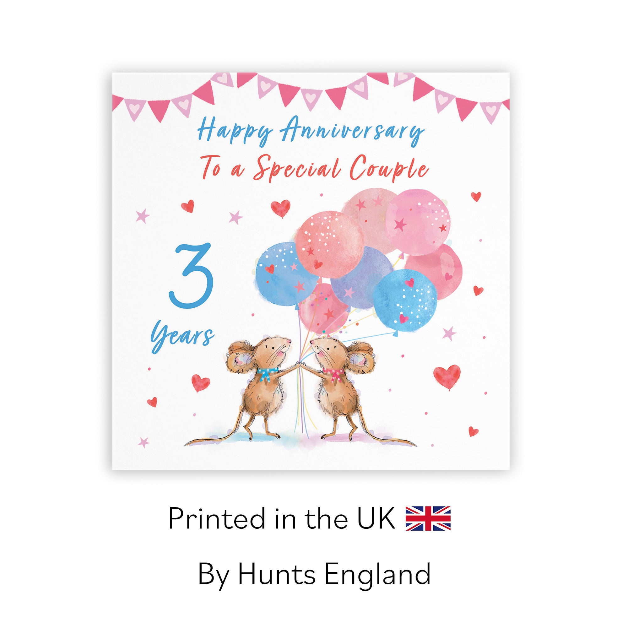 3rd Couple Anniversary Card Happily Ever After Little Whiskers - Default Title (SN00209)
