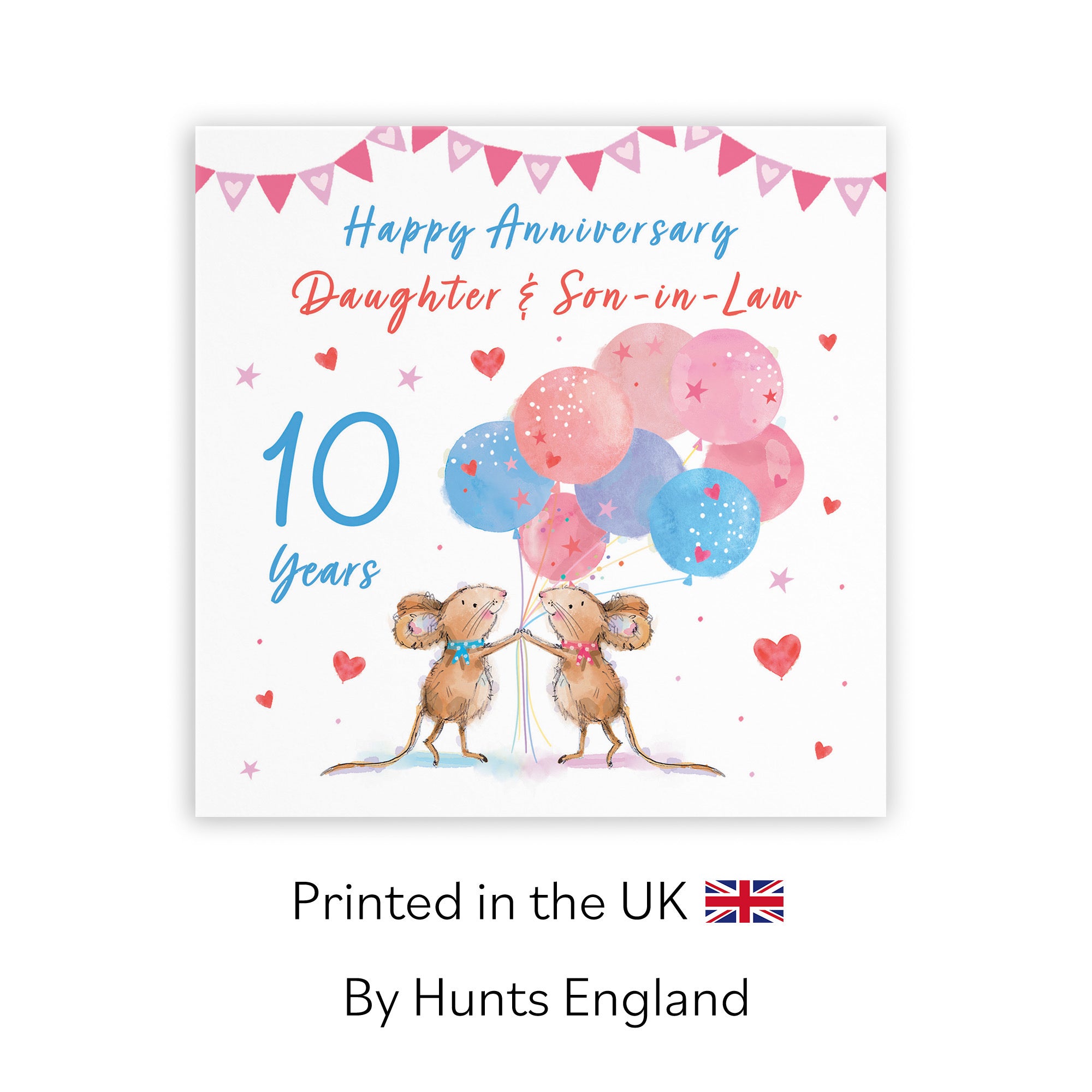10th Daughter And Son-in-Law Anniversary Card Happily Ever After Little Whiskers - Default Title (SN00212)