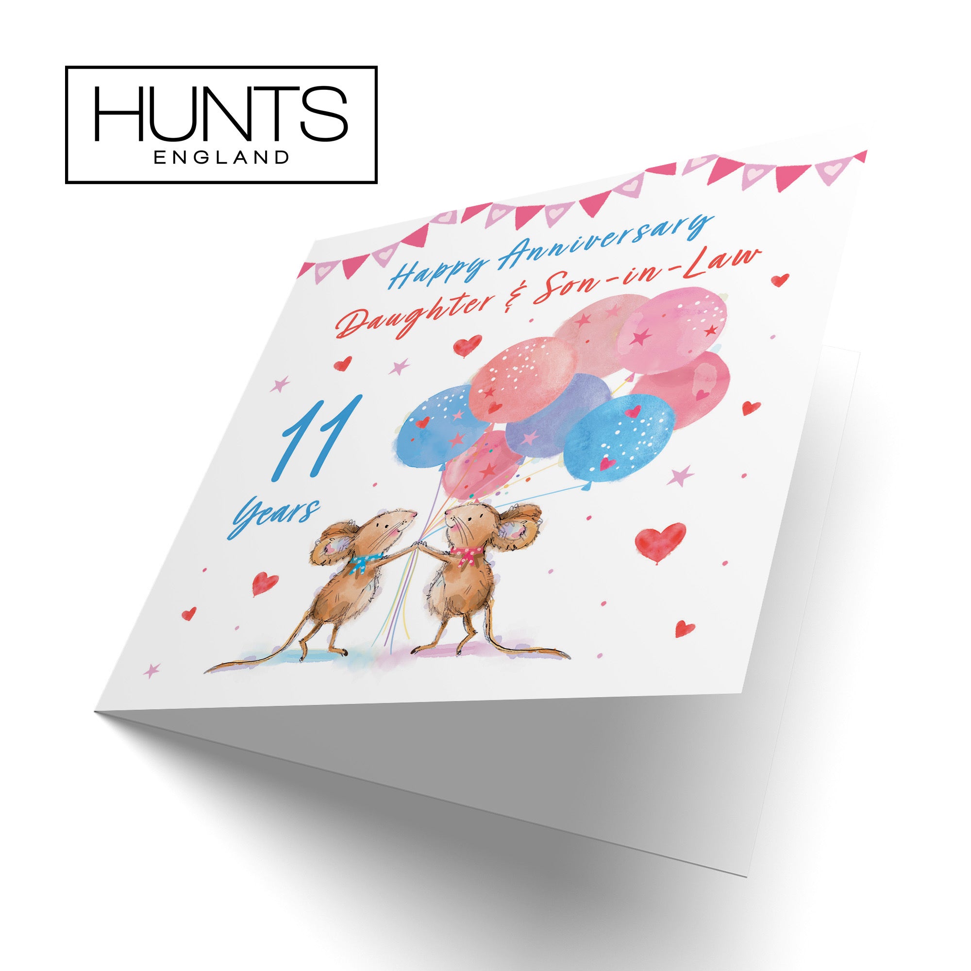11th Daughter And Son-in-Law Anniversary Card Happily Ever After Little Whiskers - Default Title (SN00213)