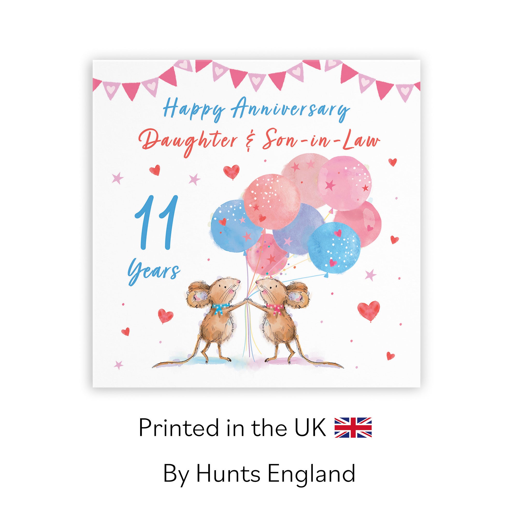 11th Daughter And Son-in-Law Anniversary Card Happily Ever After Little Whiskers - Default Title (SN00213)