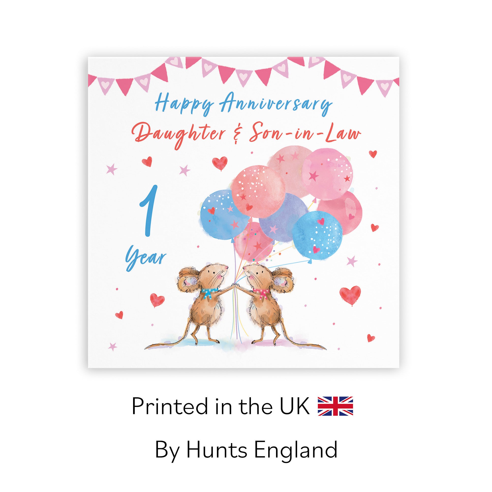 1st Daughter And Son-in-Law Anniversary Card Happily Ever After Little Whiskers - Default Title (SN00221)