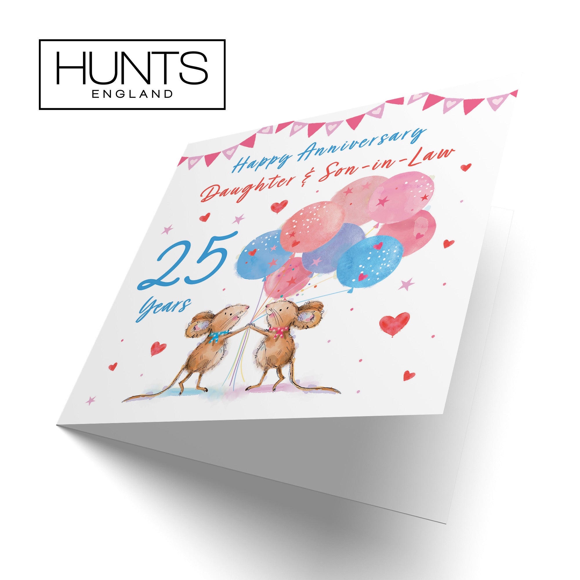25th Daughter And Son-in-Law Anniversary Card Happily Ever After Little Whiskers - Default Title (SN00224)