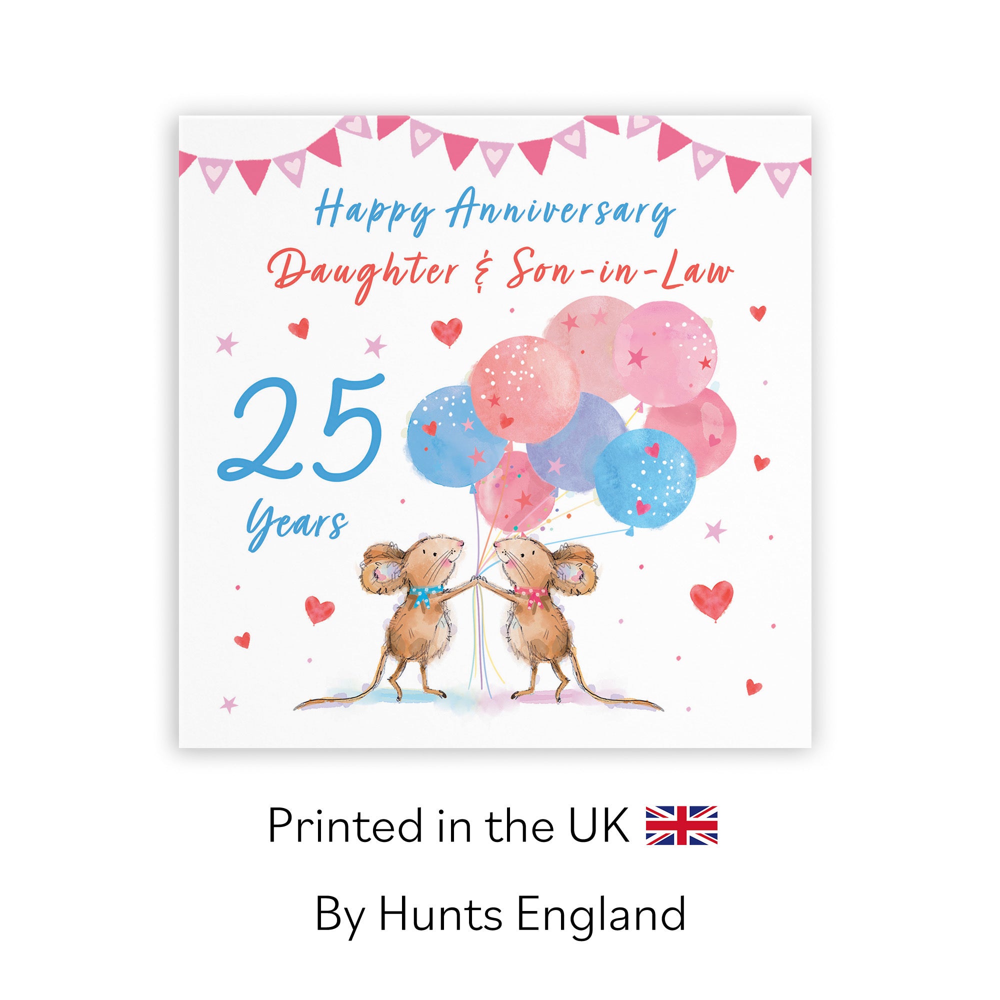 25th Daughter And Son-in-Law Anniversary Card Happily Ever After Little Whiskers - Default Title (SN00224)