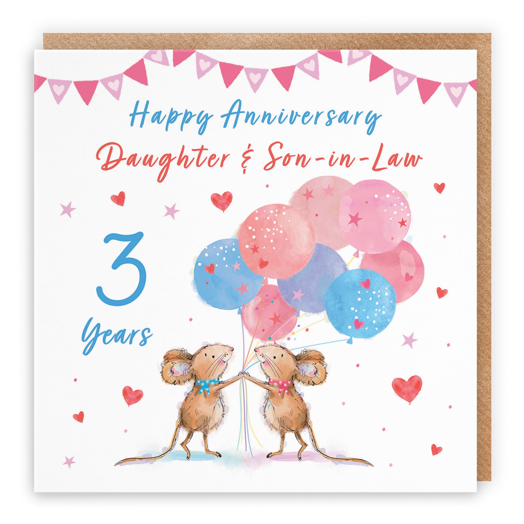 3rd Daughter And Son-in-Law Anniversary Card Happily Ever After Little Whiskers - Default Title (SN00227)
