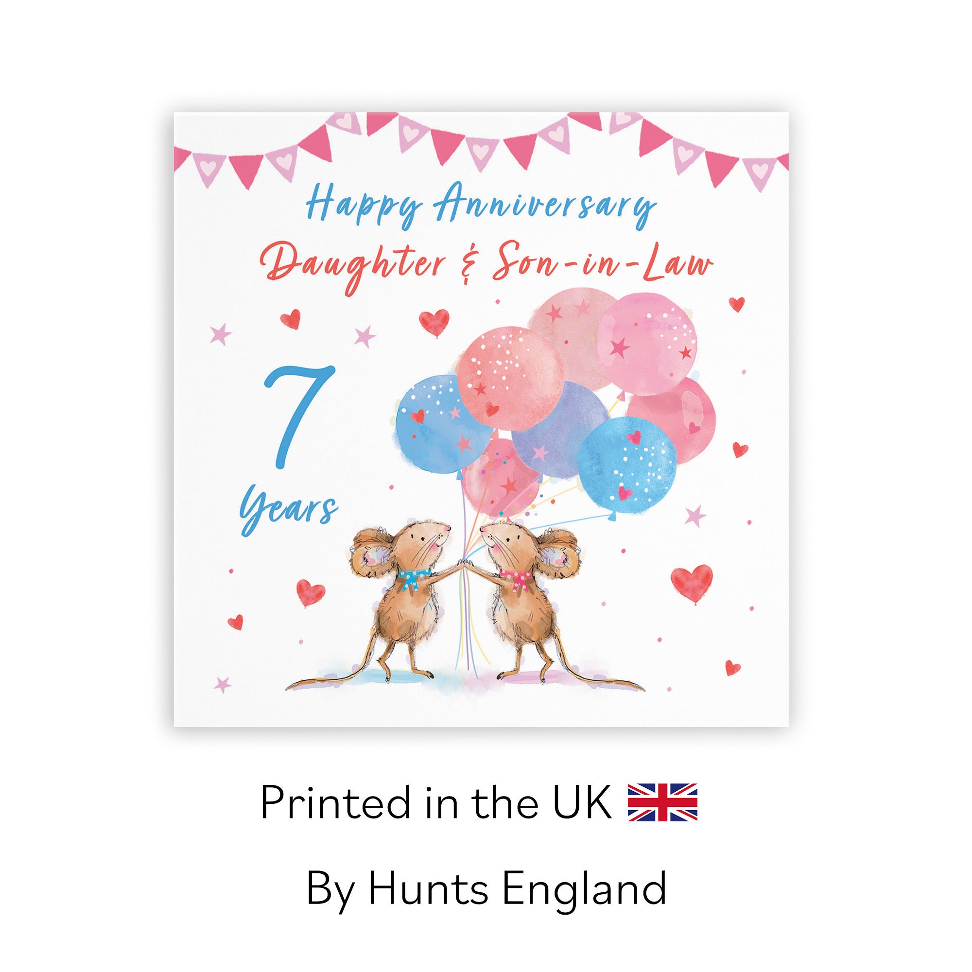 7th Daughter And Son-in-Law Anniversary Card Happily Ever After Little Whiskers - Default Title (SN00231)