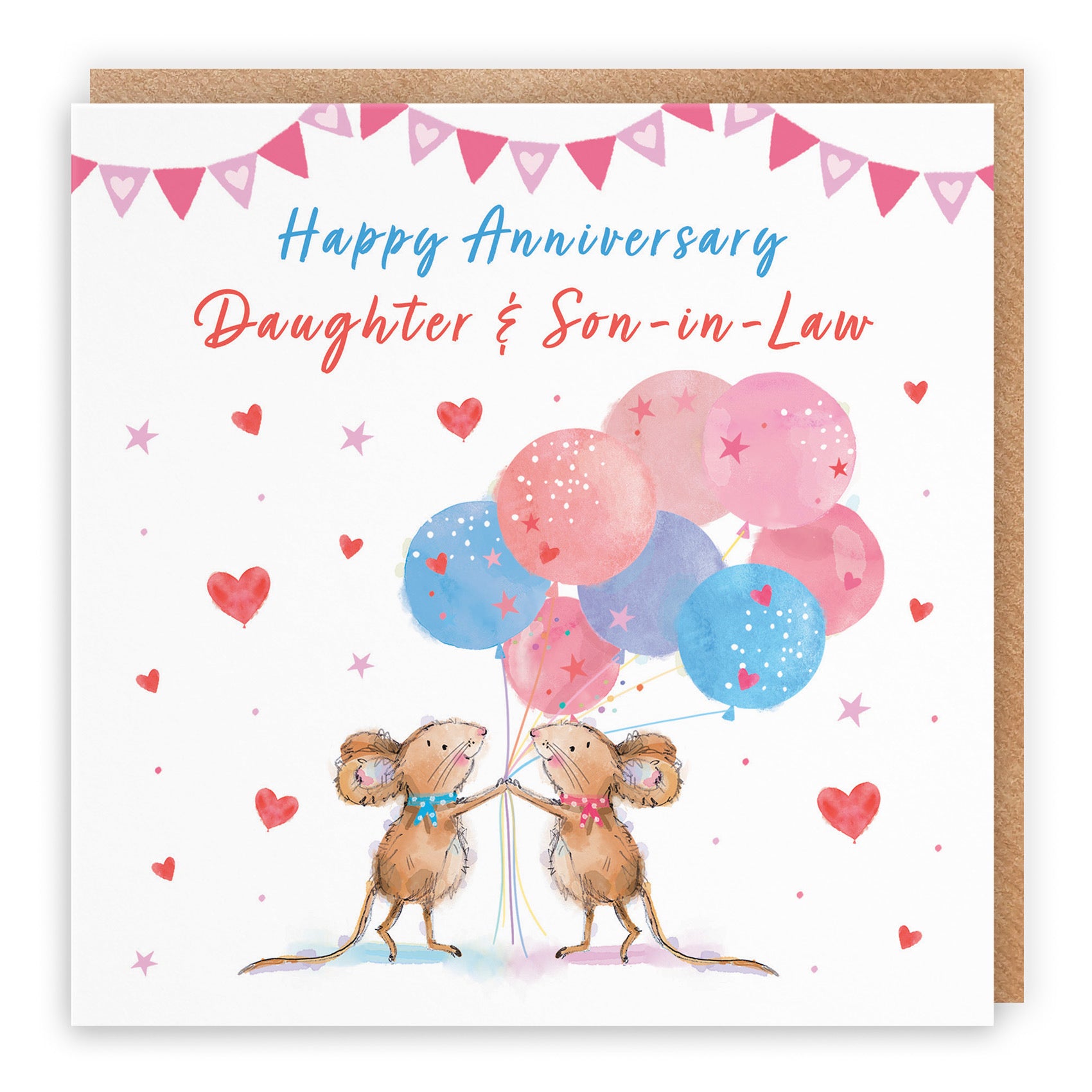 Daughter And Son-in-Law Anniversary Card Happily Ever After Little Whiskers - Default Title (SN00234)