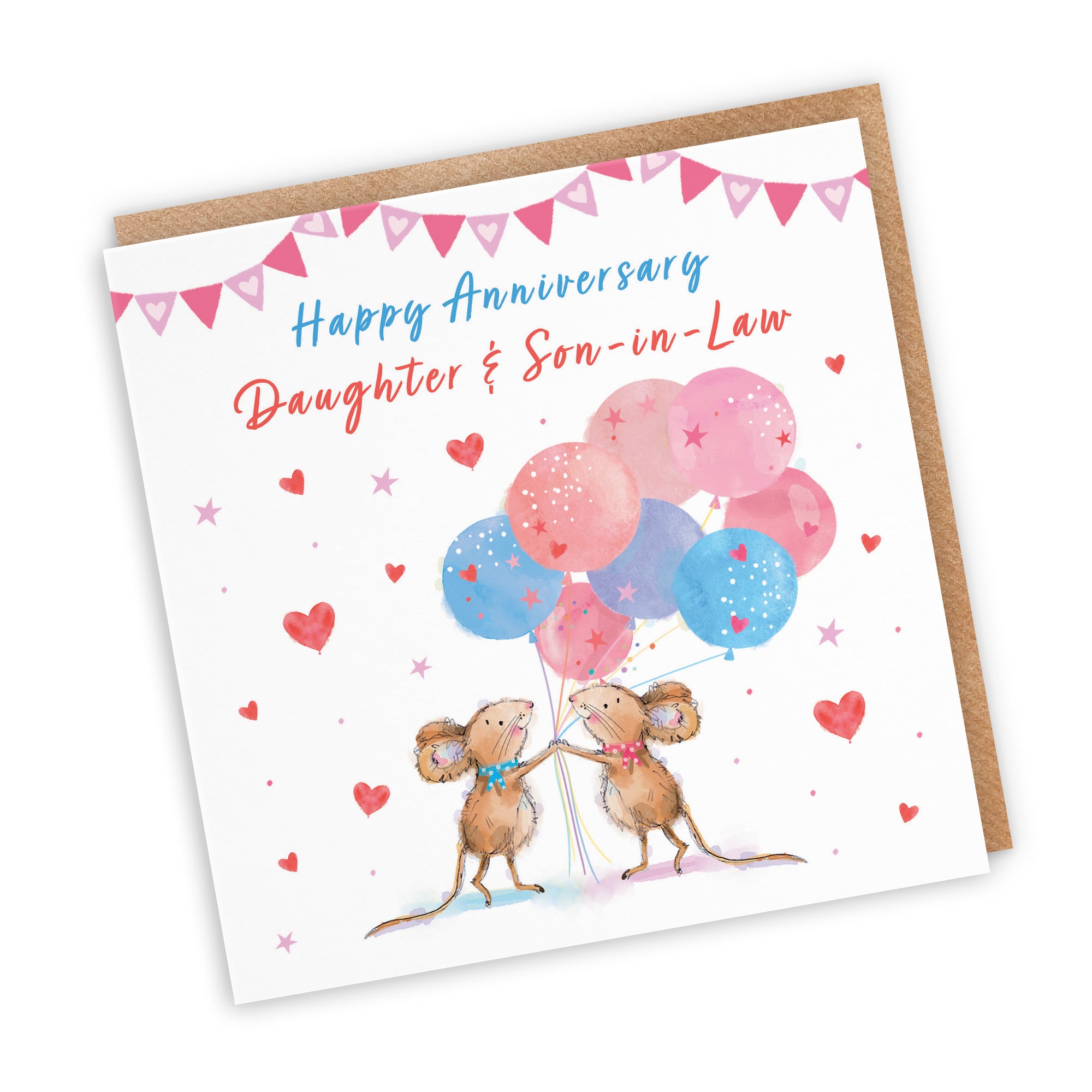 Daughter And Son-in-Law Anniversary Card Happily Ever After Little Whiskers - Default Title (SN00234)