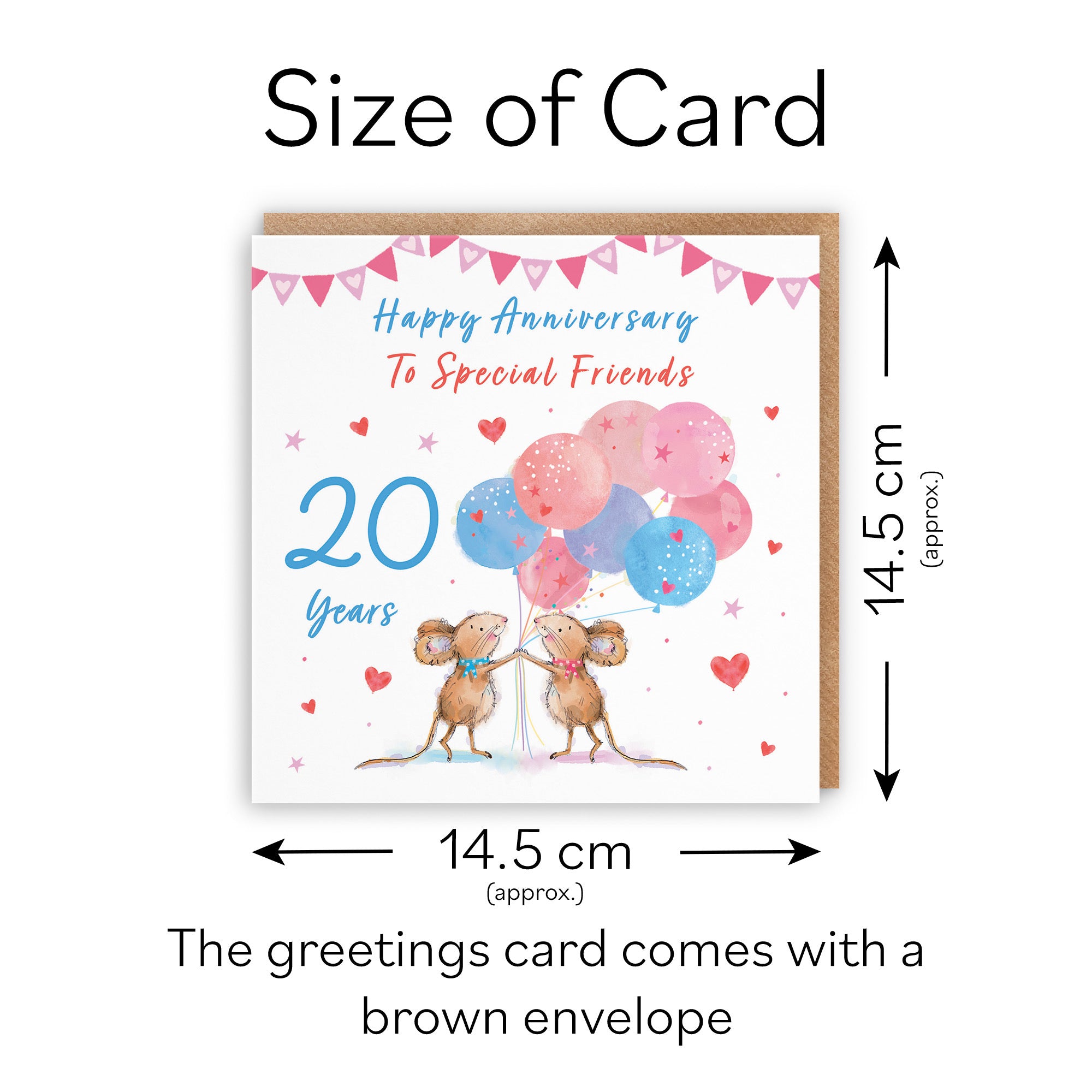 20th Friends Anniversary Card Happily Ever After Little Whiskers - Default Title (SN00235)