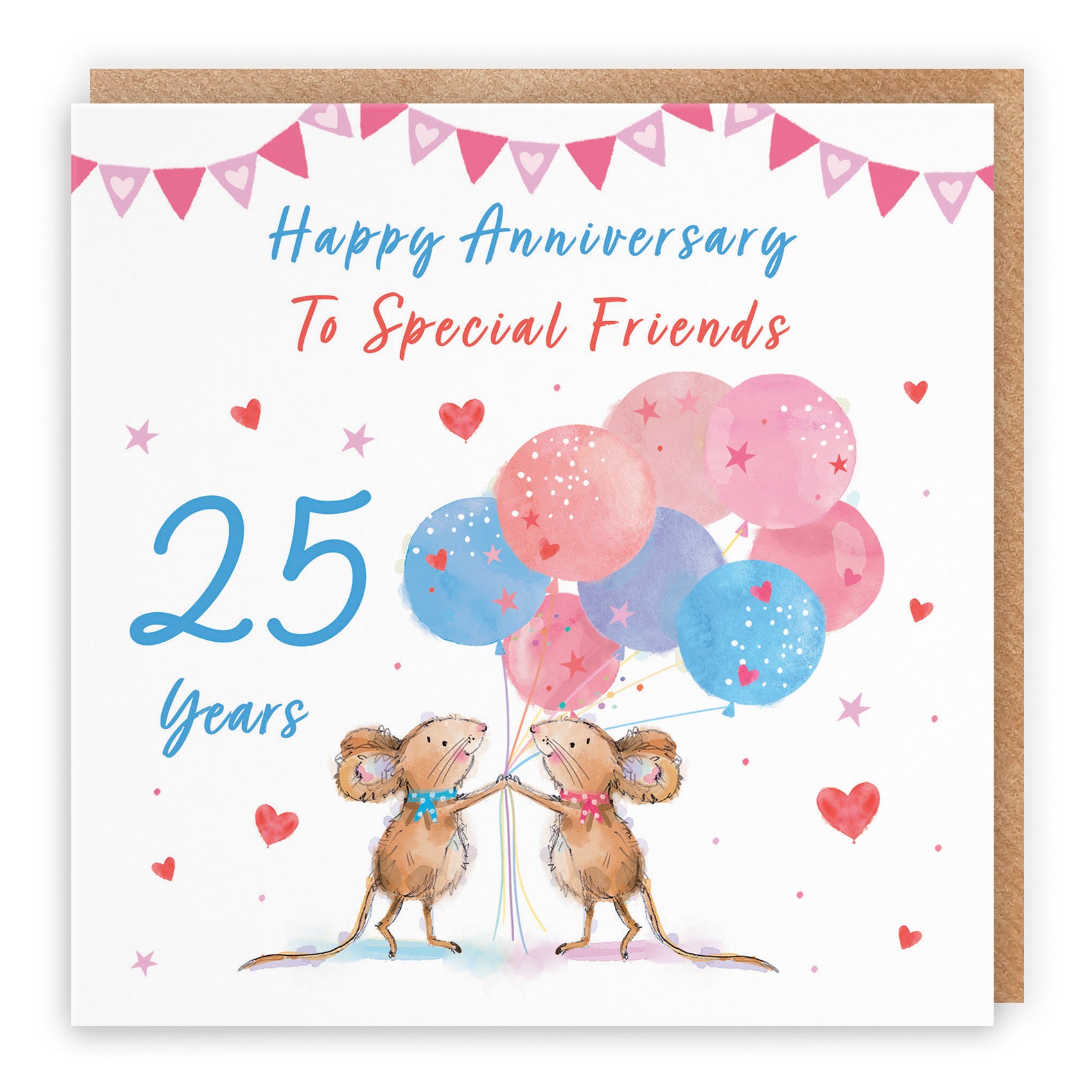 25th Friends Anniversary Card Happily Ever After Little Whiskers - Default Title (SN00236)