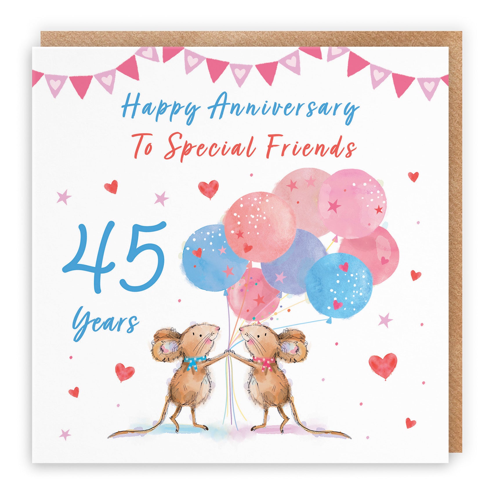 45th Friends Anniversary Card Happily Ever After Little Whiskers - Default Title (SN00239)