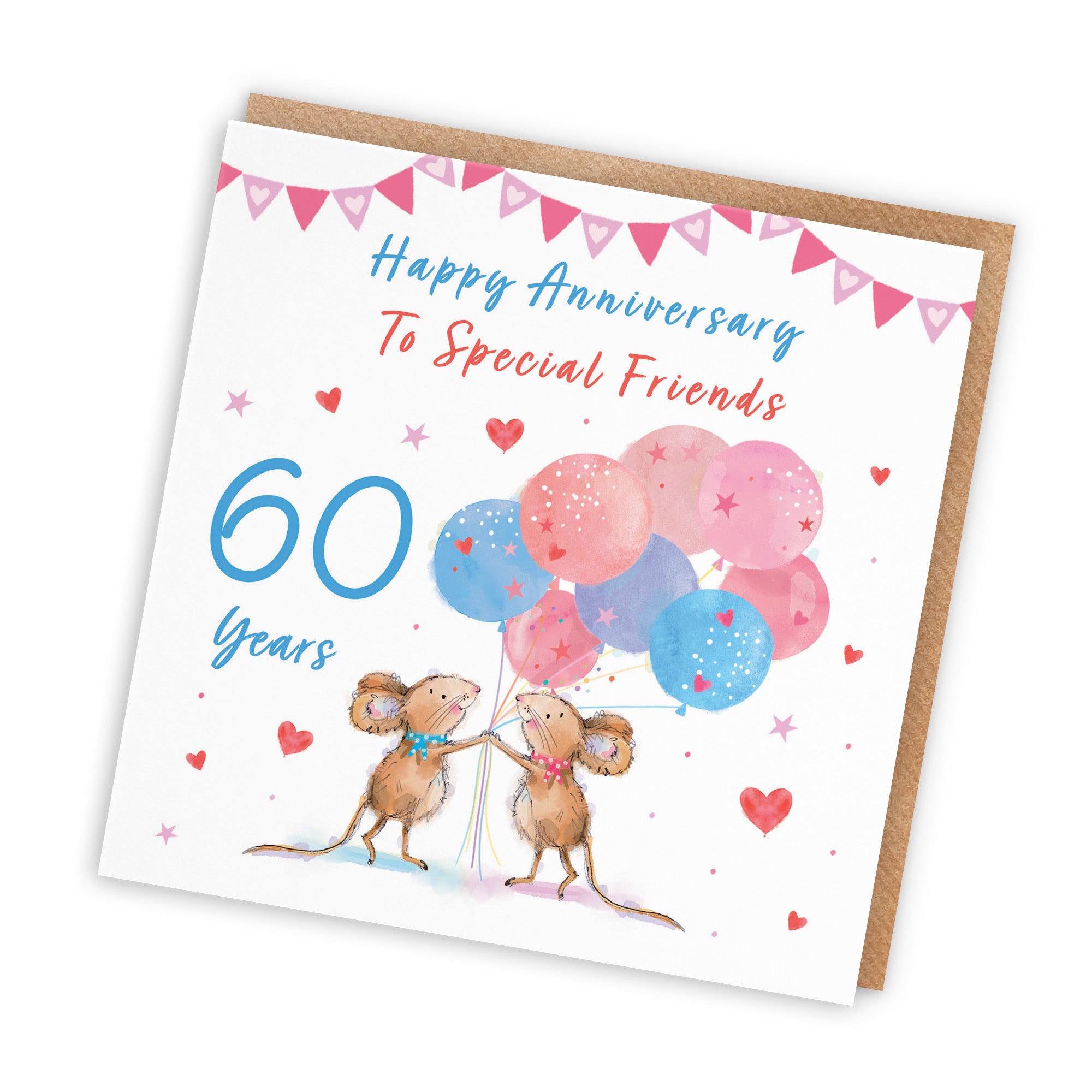 60th Friends Anniversary Card Happily Ever After Little Whiskers - Default Title (SN00241)