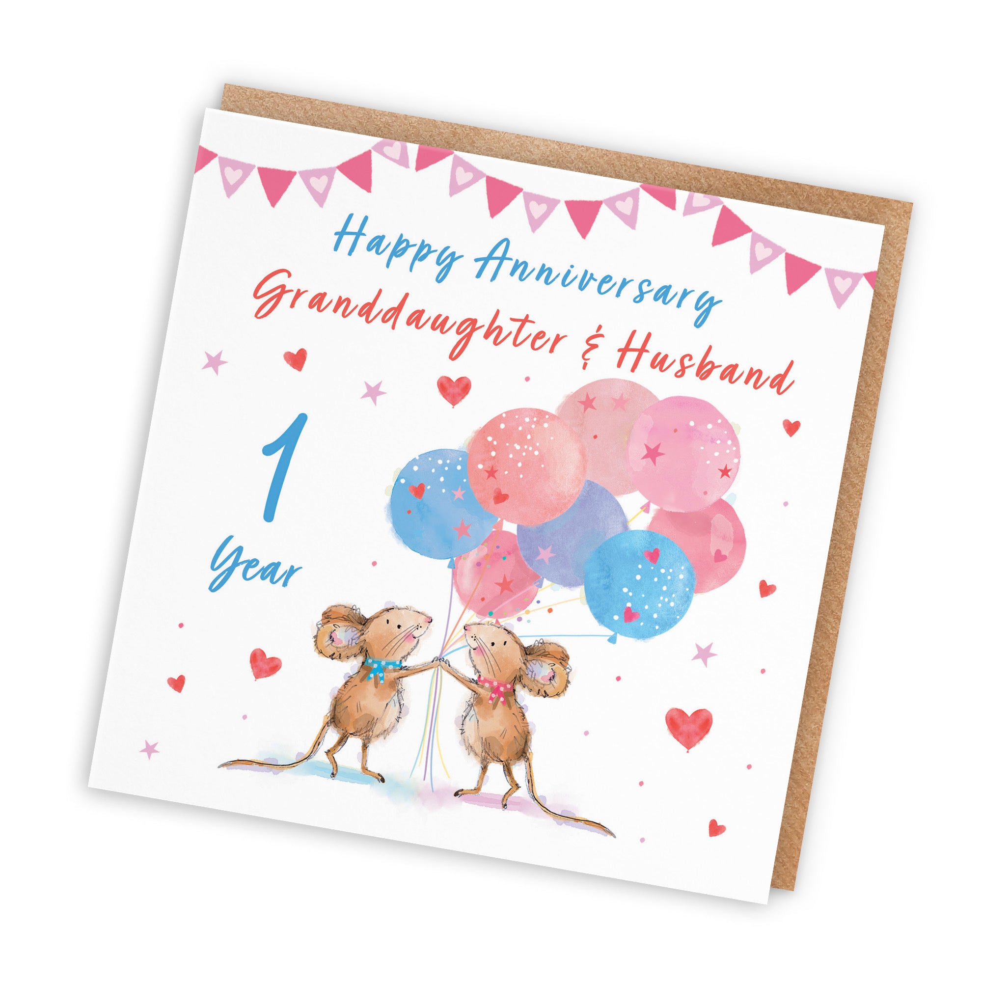 1st Granddaughter And Husband Anniversary Card Happily Ever After Little Whiskers - Default Title (SN00243)