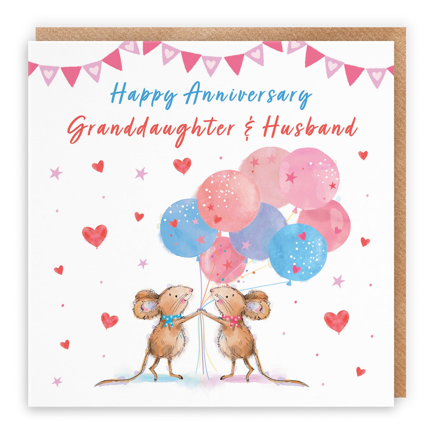 Granddaughter And Husband Anniversary Card Happily Ever After Little Whiskers - Default Title (SN00244)