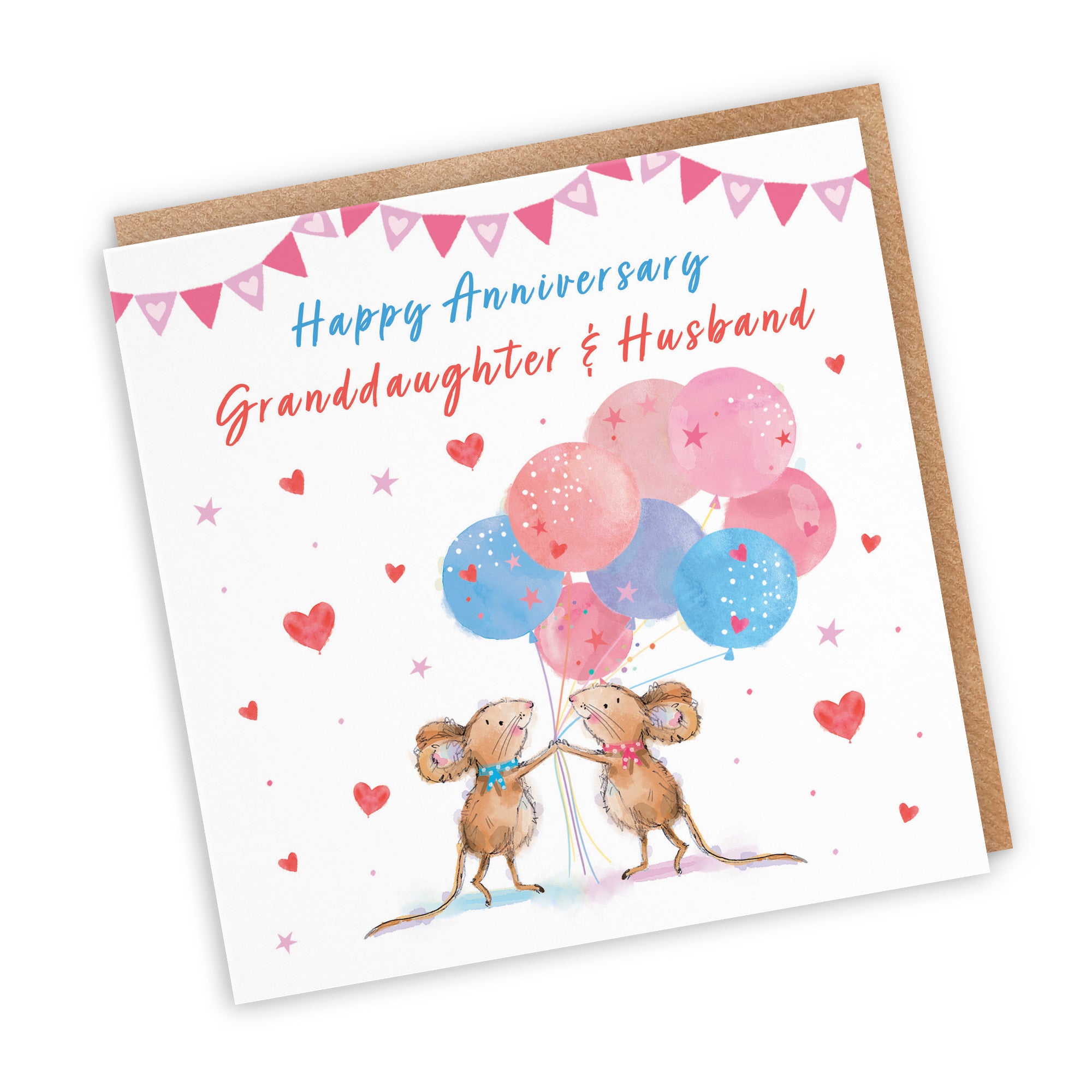 Granddaughter And Husband Anniversary Card Happily Ever After Little Whiskers - Default Title (SN00244)