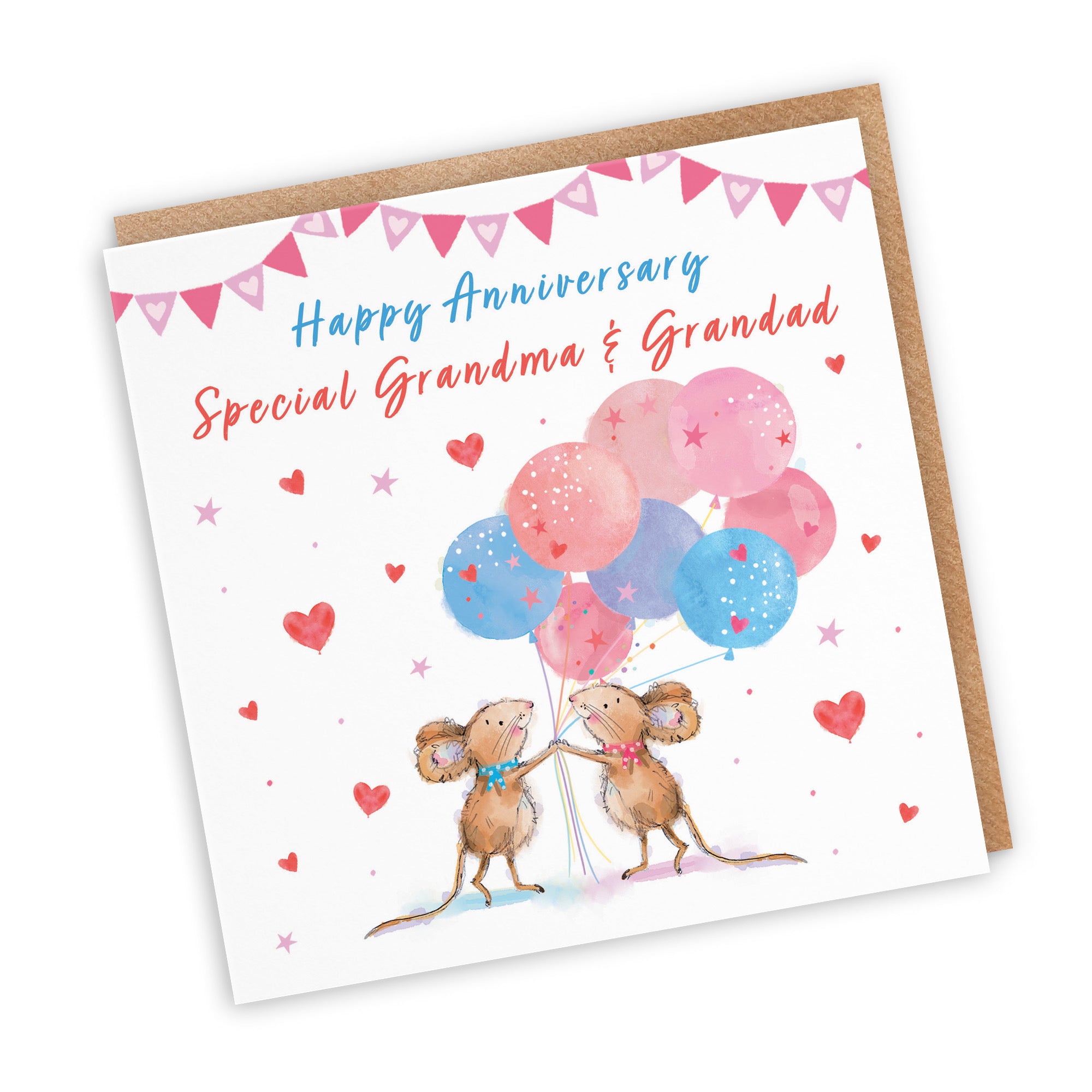 Grandma And Grandad Anniversary Card Happily Ever After Little Whiskers - Default Title (SN00245)