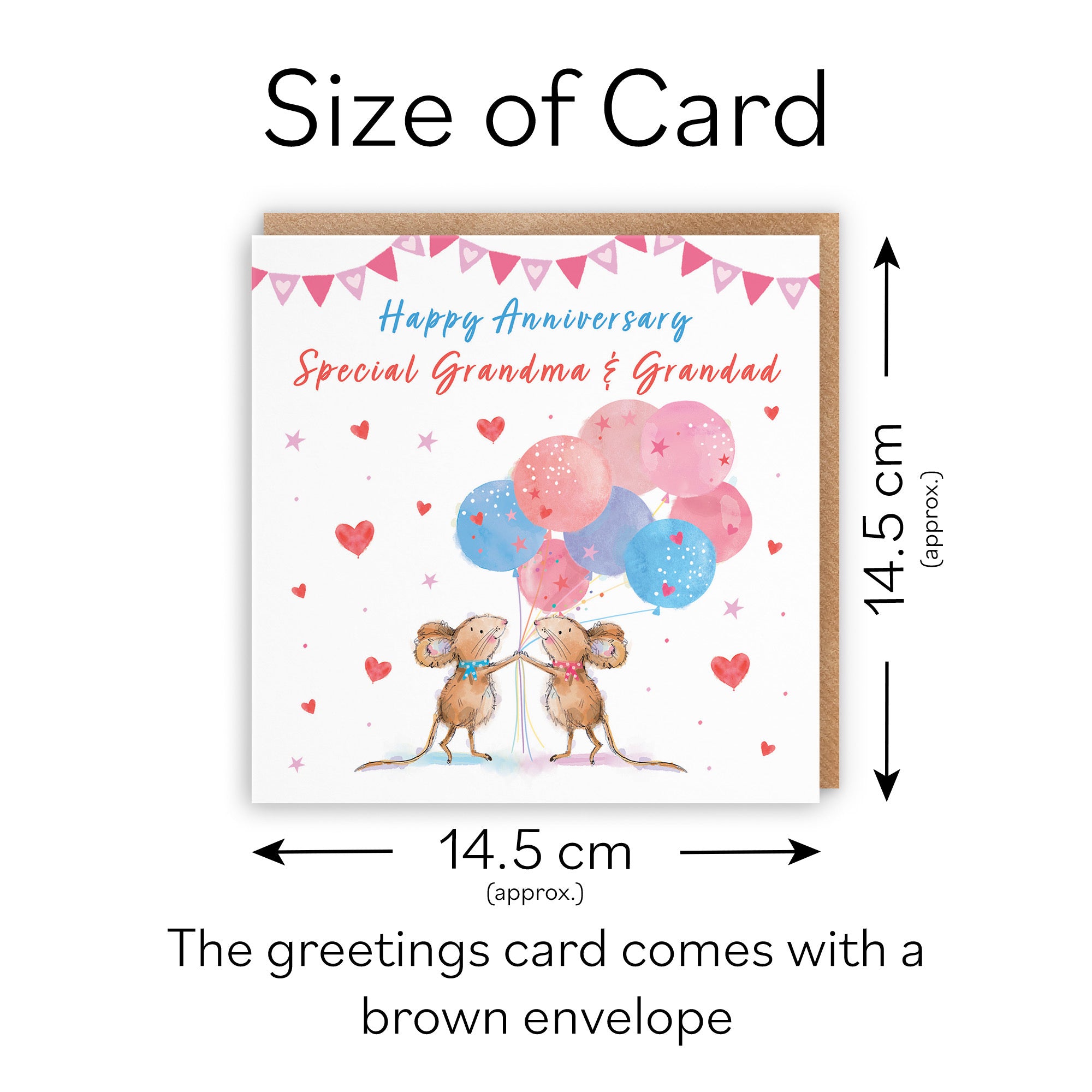 Grandma And Grandad Anniversary Card Happily Ever After Little Whiskers - Default Title (SN00245)