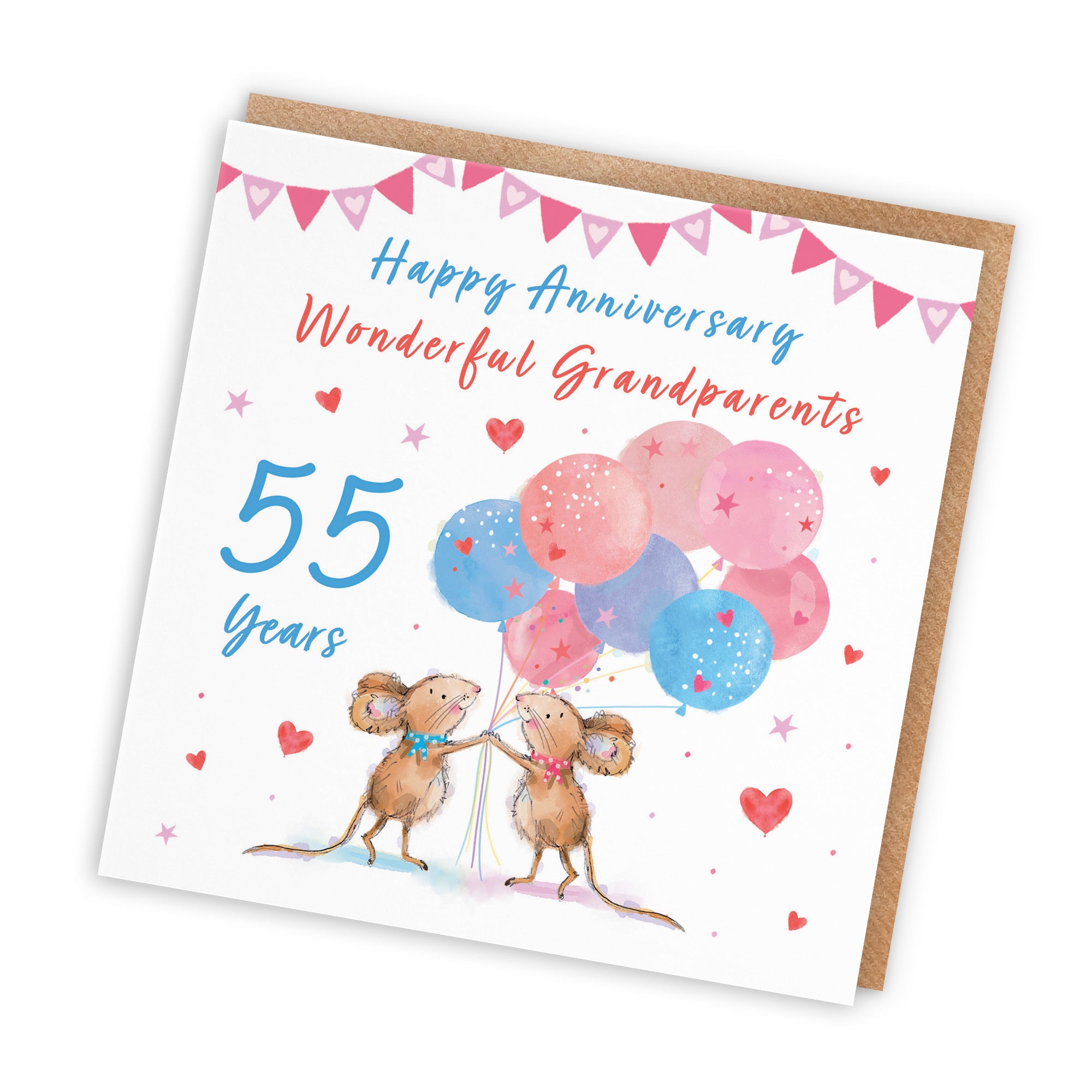 55th Grandparents Anniversary Card Happily Ever After Little Whiskers - Default Title (SN00248)