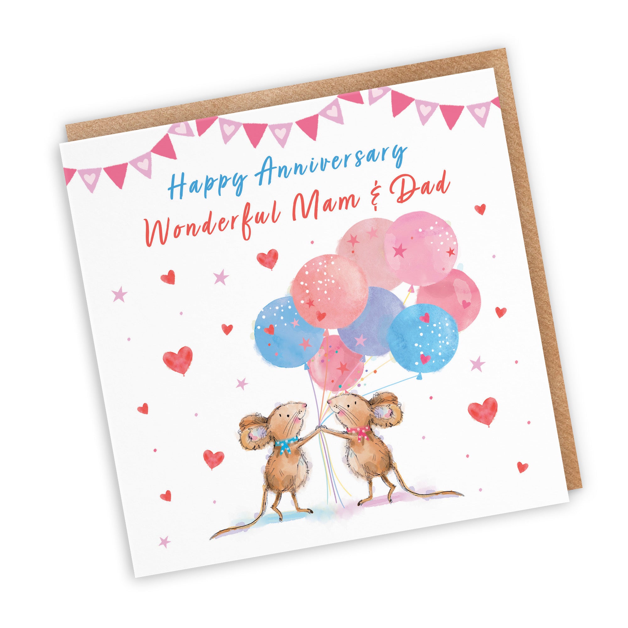Mam And Dad Anniversary Card Happily Ever After Little Whiskers - Default Title (SN00255)