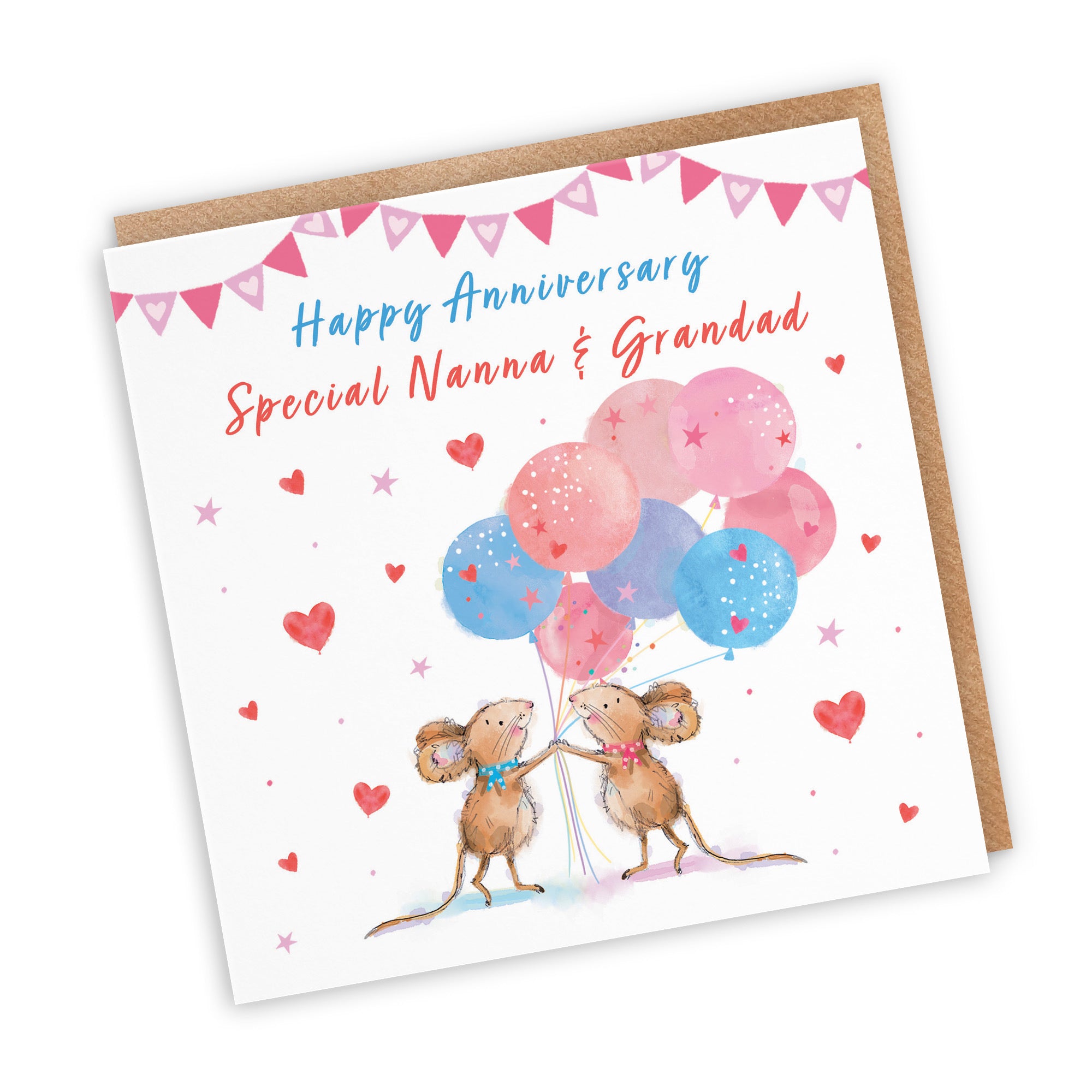 Nanna And Grandad Anniversary Card Happily Ever After Little Whiskers - Default Title (SN00278)