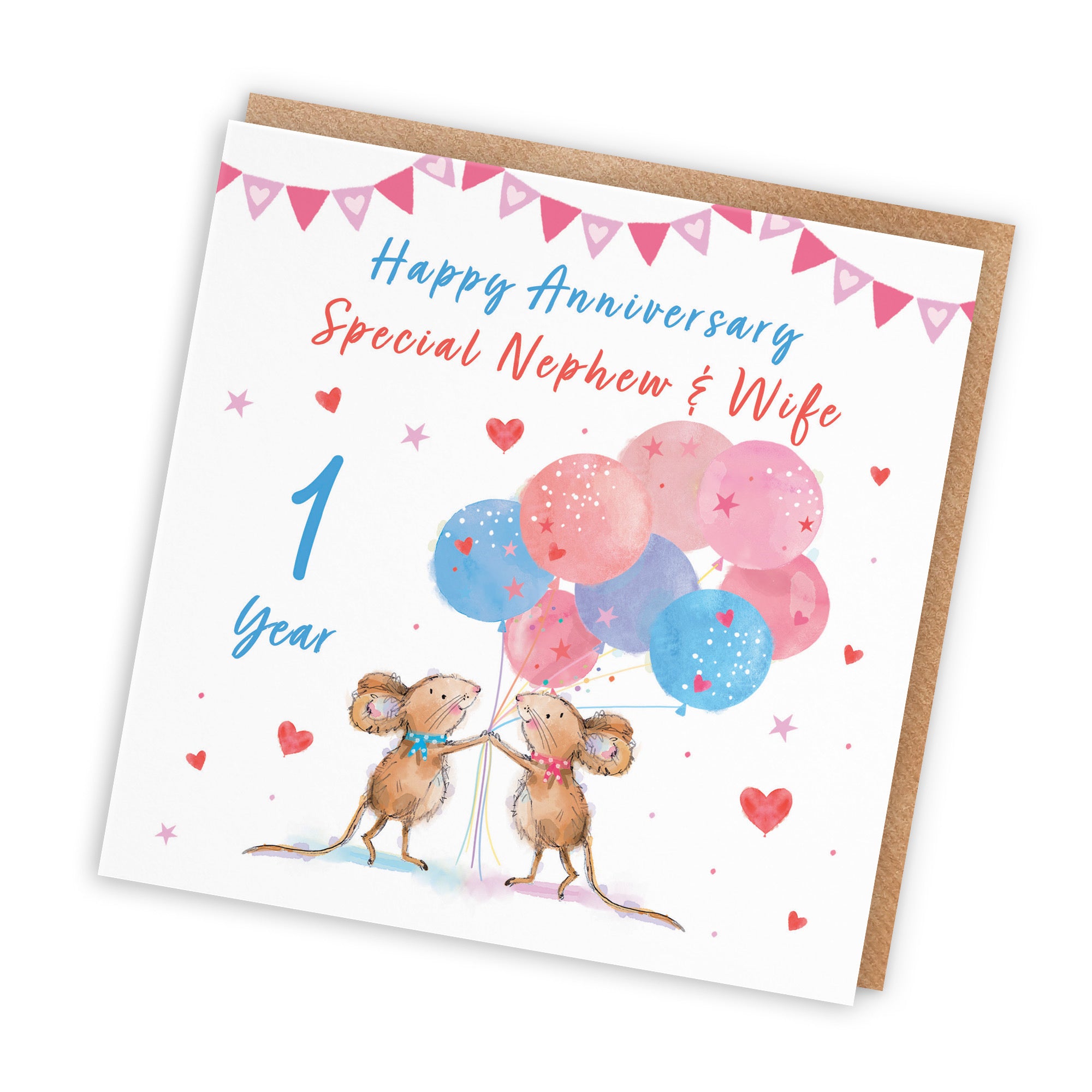 1st Nephew And Wife Anniversary Card Happily Ever After Little Whiskers - Default Title (SN00279)