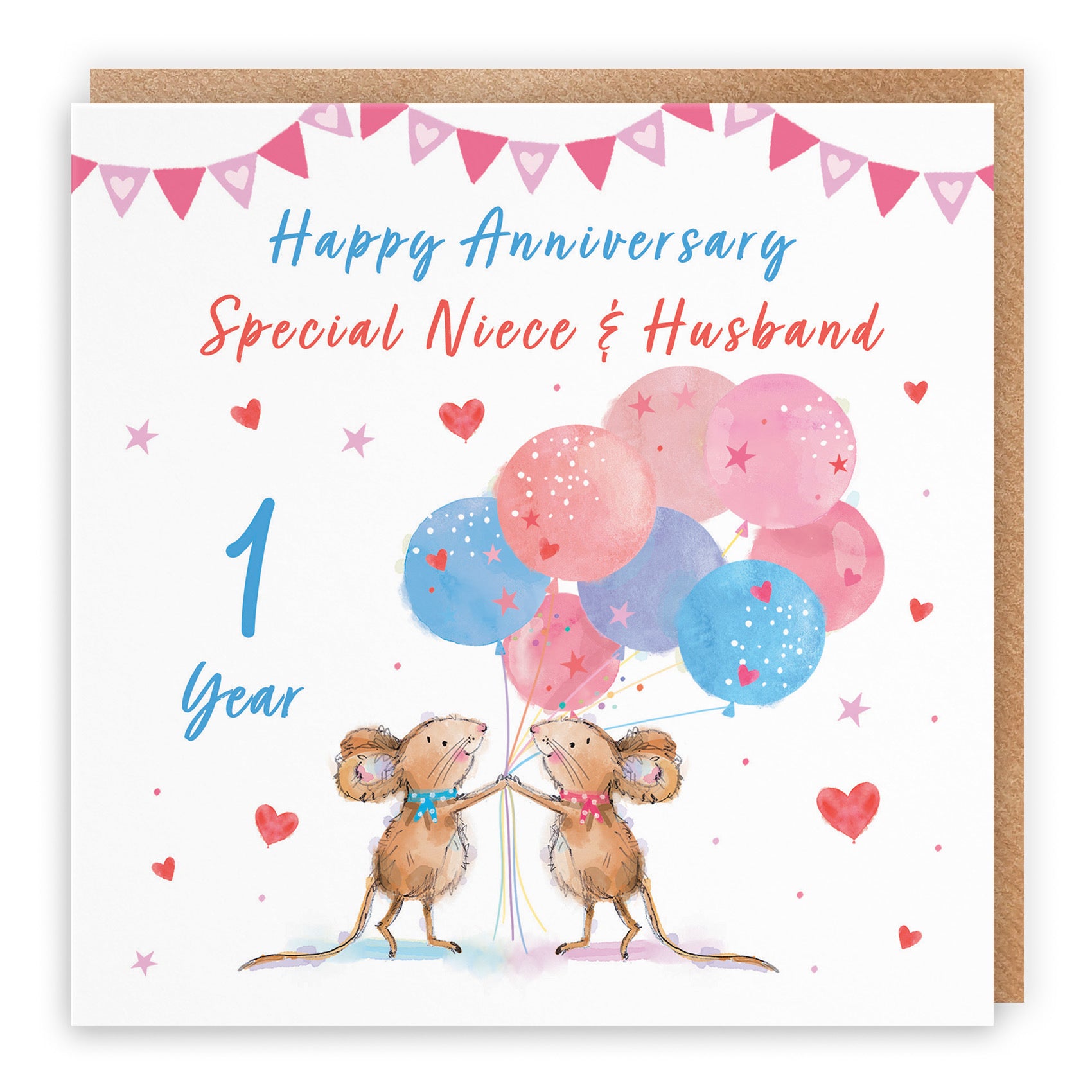1st Niece And Husband Anniversary Card Happily Ever After Little Whiskers - Default Title (SN00281)