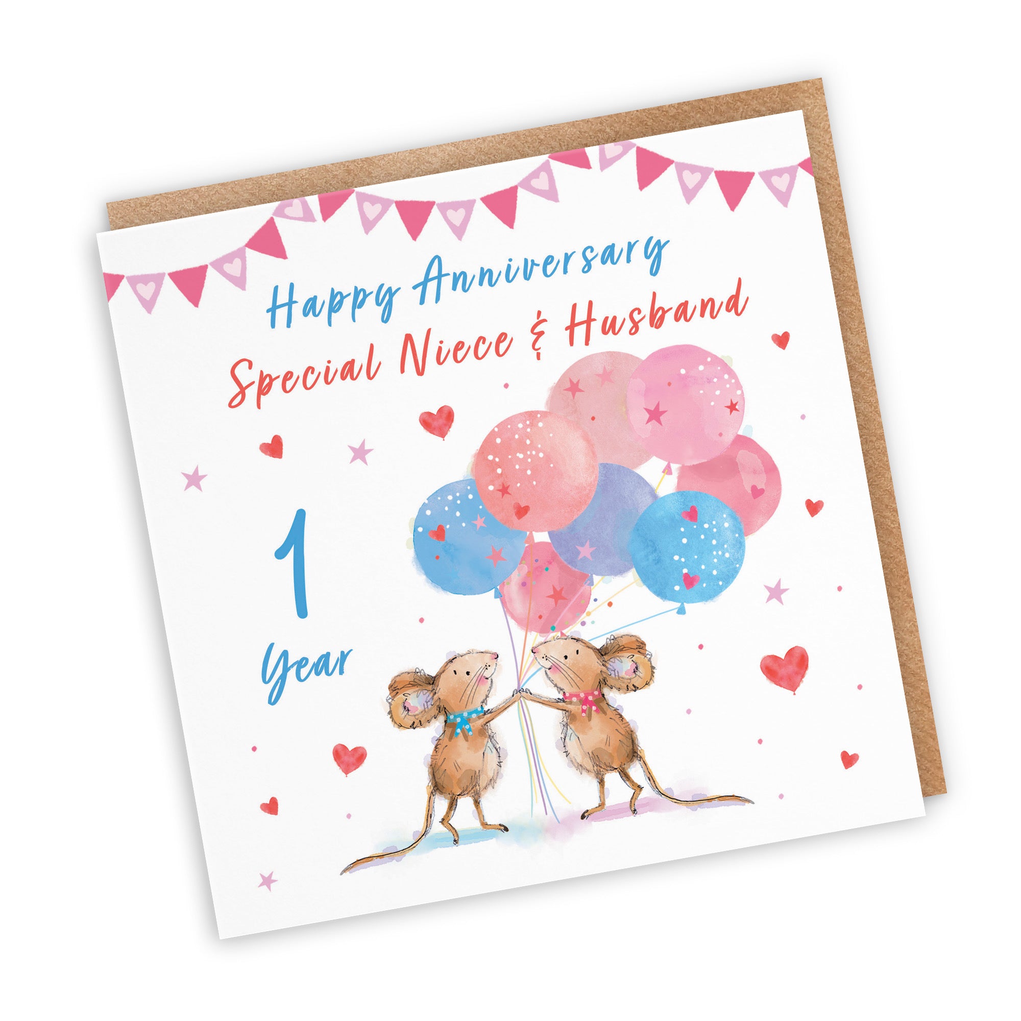 1st Niece And Husband Anniversary Card Happily Ever After Little Whiskers - Default Title (SN00281)