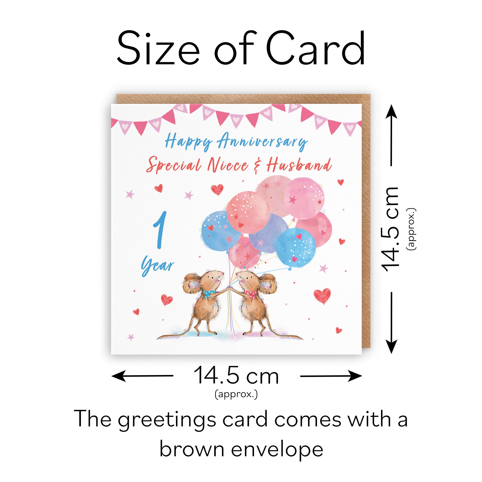 1st Niece And Husband Anniversary Card Happily Ever After Little Whiskers - Default Title (SN00281)