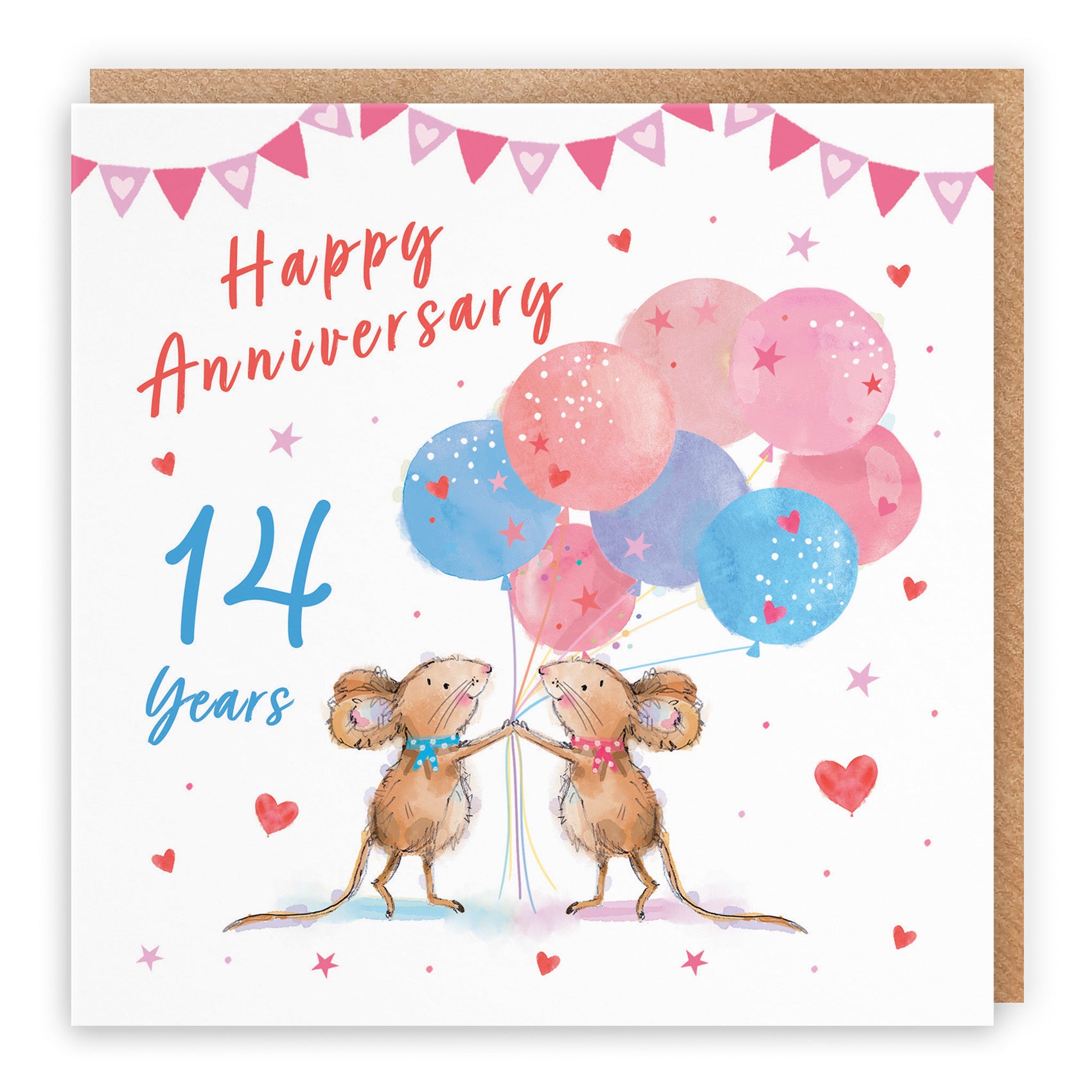 14th Anniversary Card Happily Ever After Little Whiskers - Default Title (SN00288)