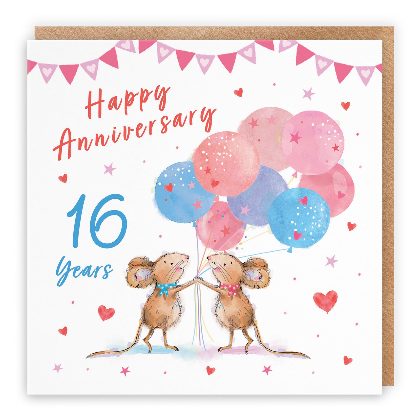 16th Anniversary Card Happily Ever After Little Whiskers - Default Title (SN00290)