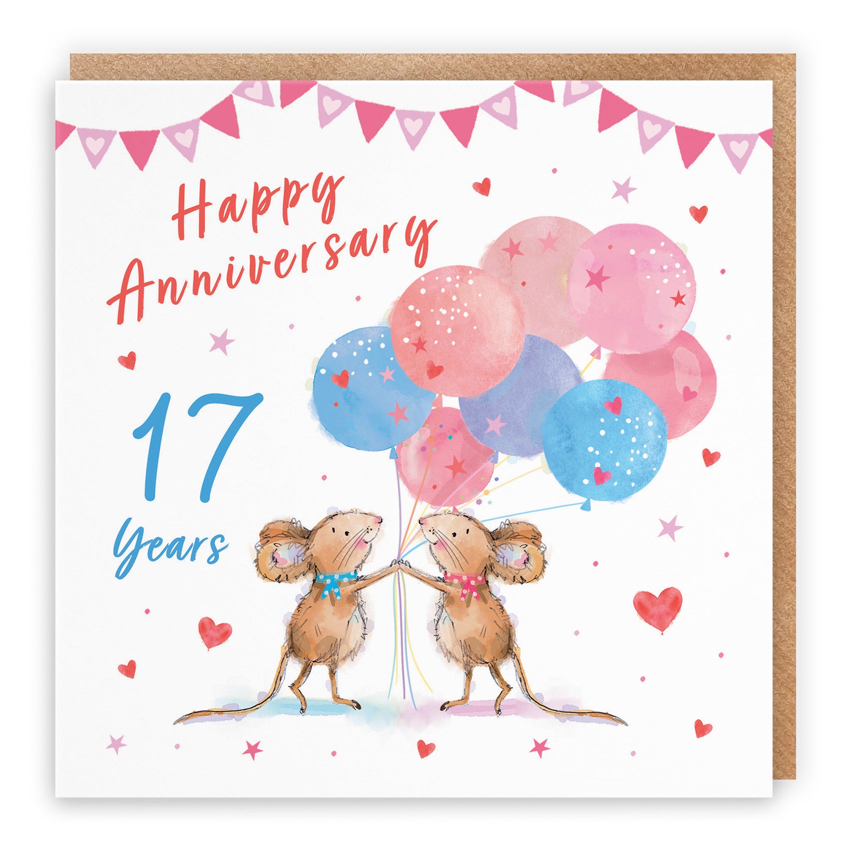 17th Anniversary Card Happily Ever After Little Whiskers - Default Title (SN00291)