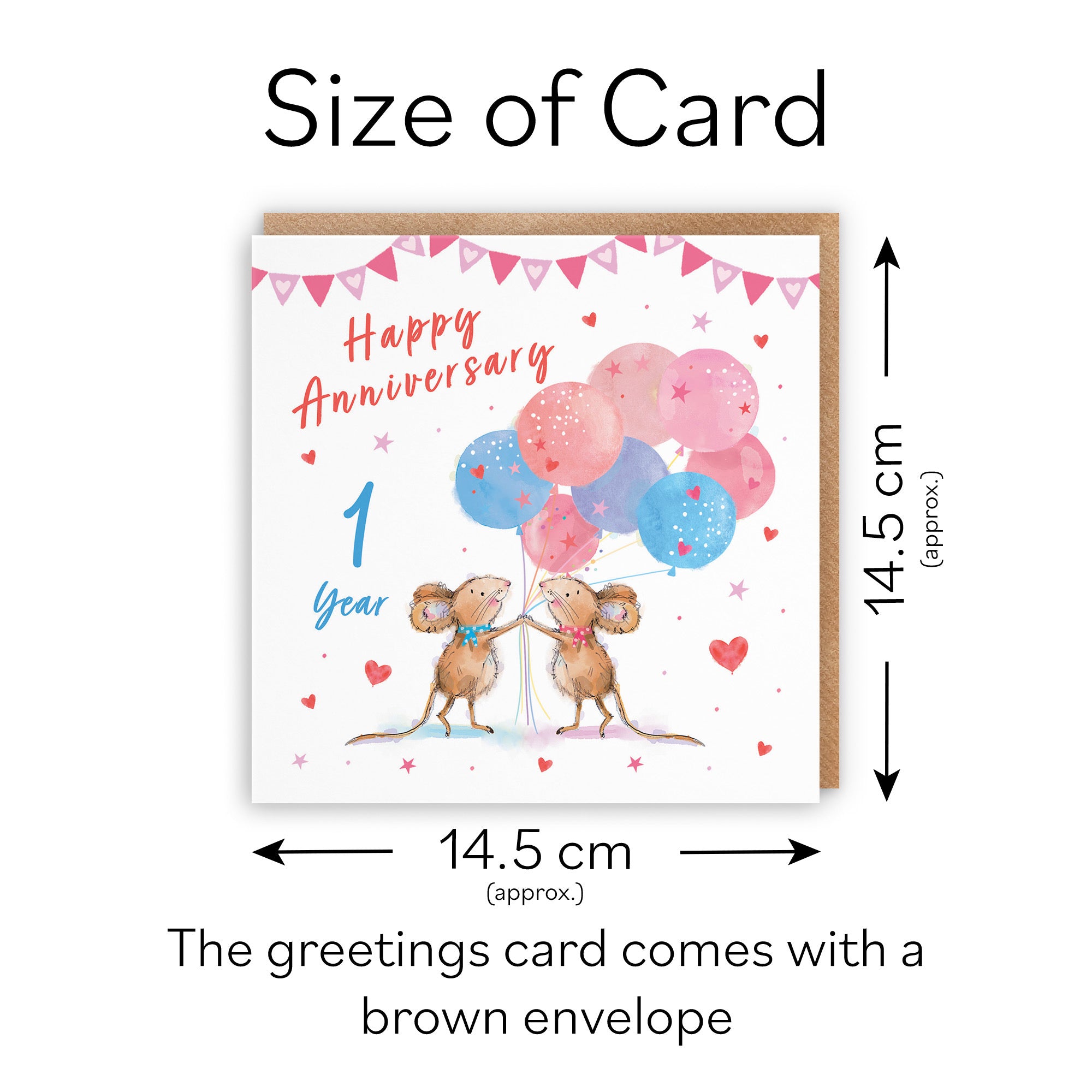 1st Anniversary Card Happily Ever After Little Whiskers - Default Title (SN00294)