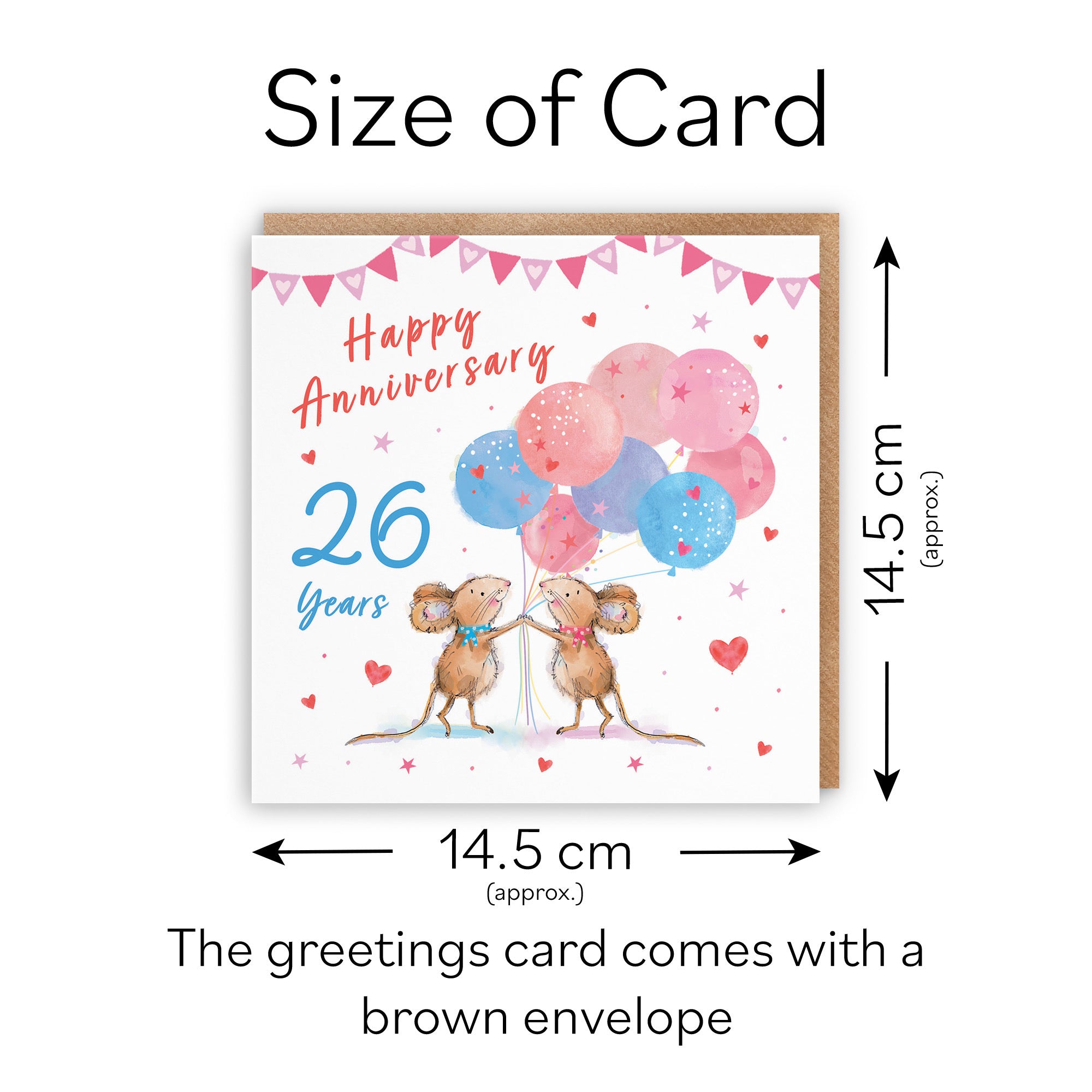 26th Anniversary Card Happily Ever After Little Whiskers - Default Title (SN00299)