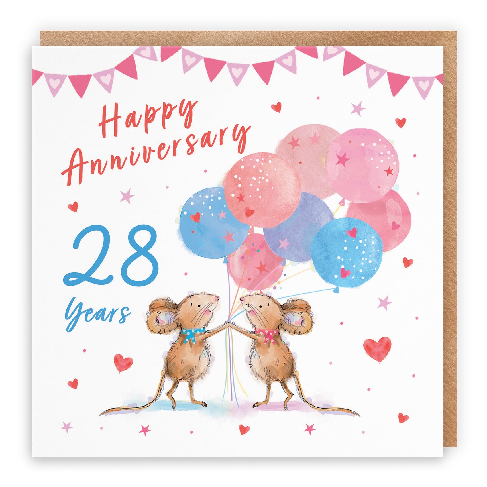 28th Anniversary Card Happily Ever After Little Whiskers - Default Title (SN00300)