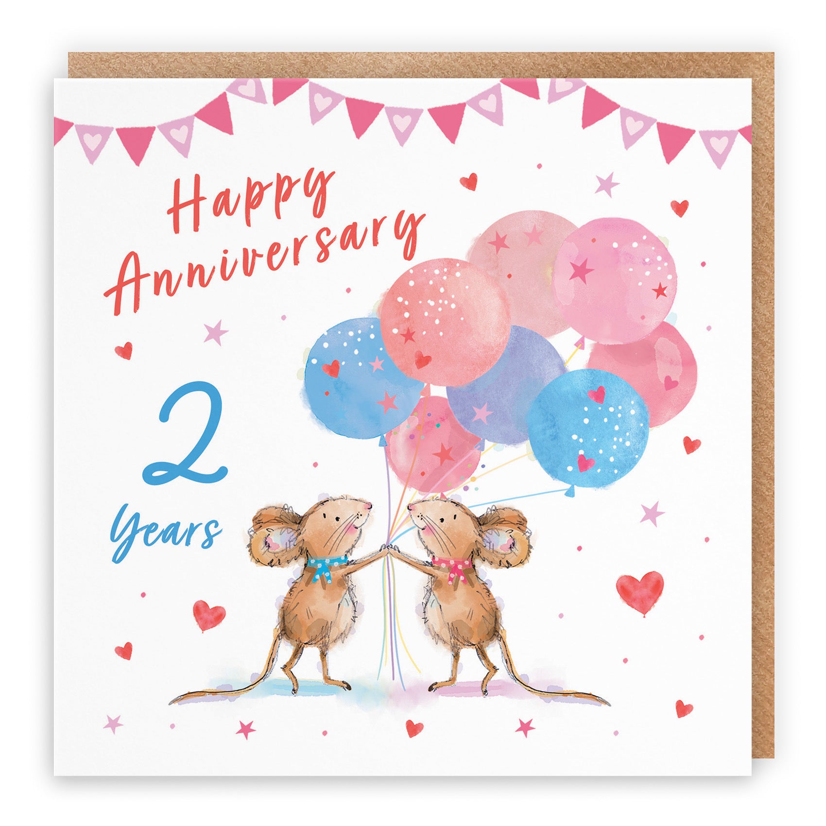 2nd Anniversary Card Happily Ever After Little Whiskers - Default Title (SN00301)