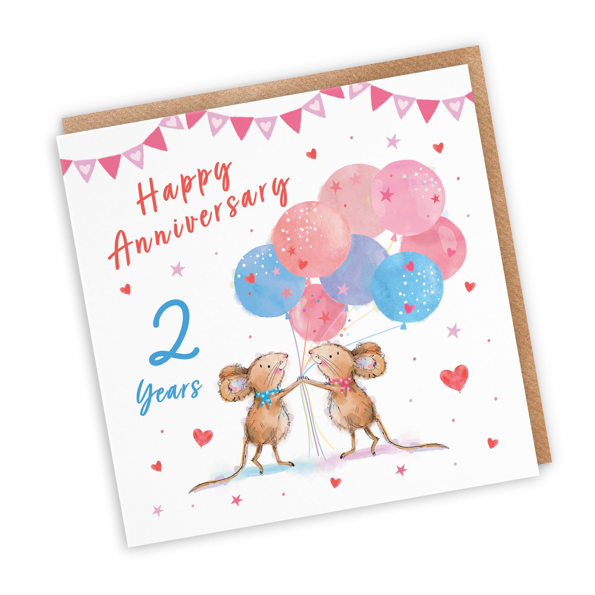2nd Anniversary Card Happily Ever After Little Whiskers - Default Title (SN00301)