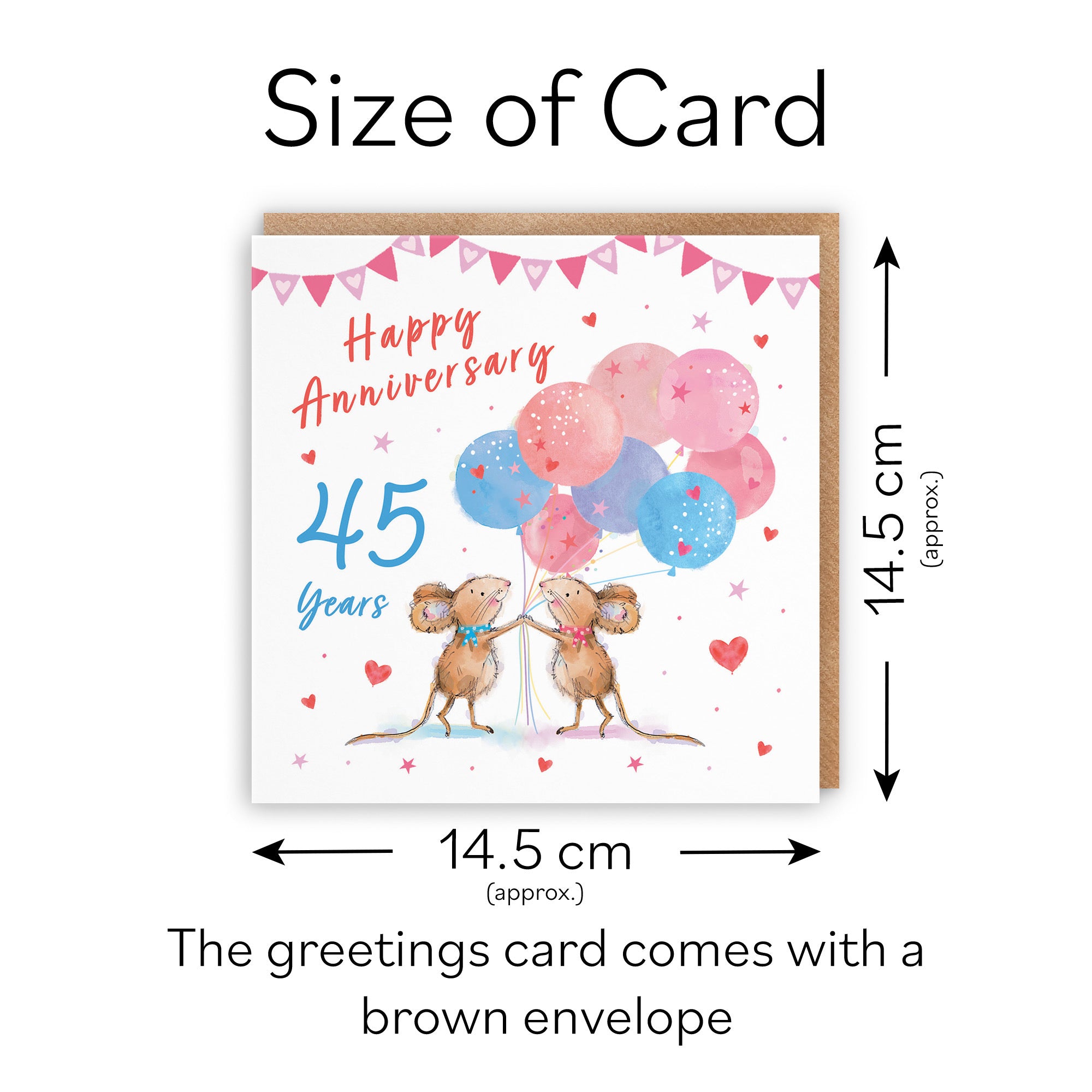 45th Anniversary Card Happily Ever After Little Whiskers - Default Title (SN00305)