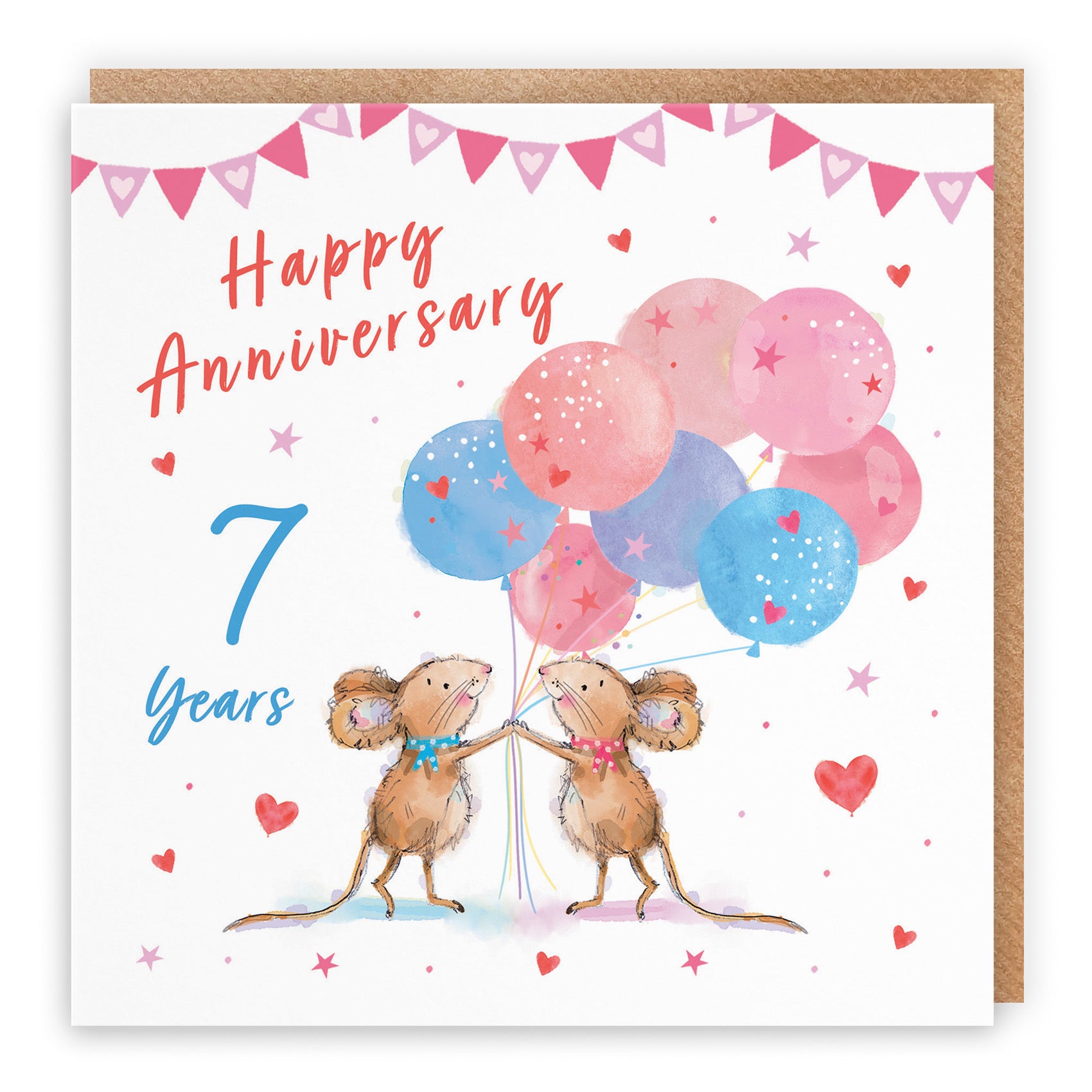 7th Anniversary Card Happily Ever After Little Whiskers - Default Title (SN00310)