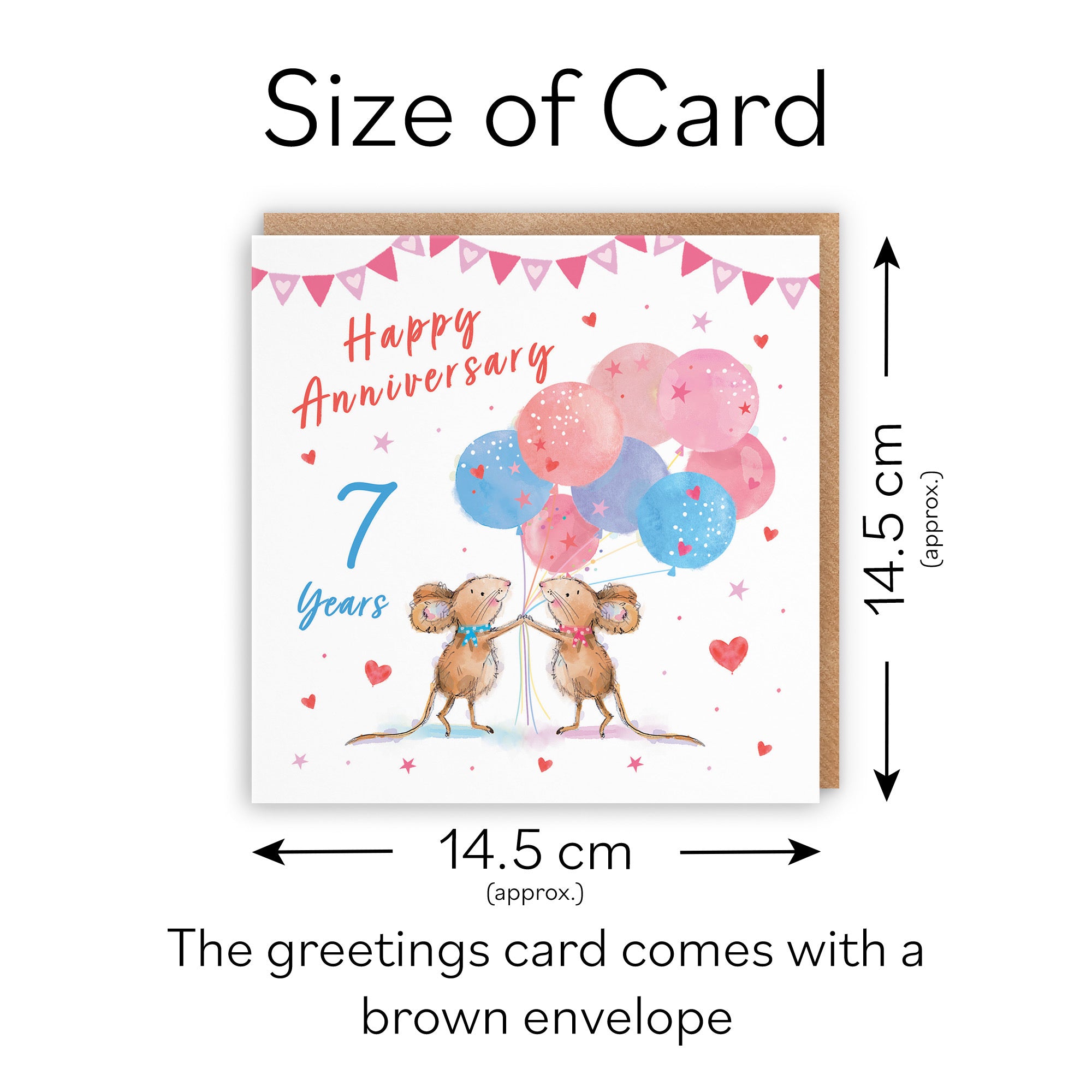 7th Anniversary Card Happily Ever After Little Whiskers - Default Title (SN00310)