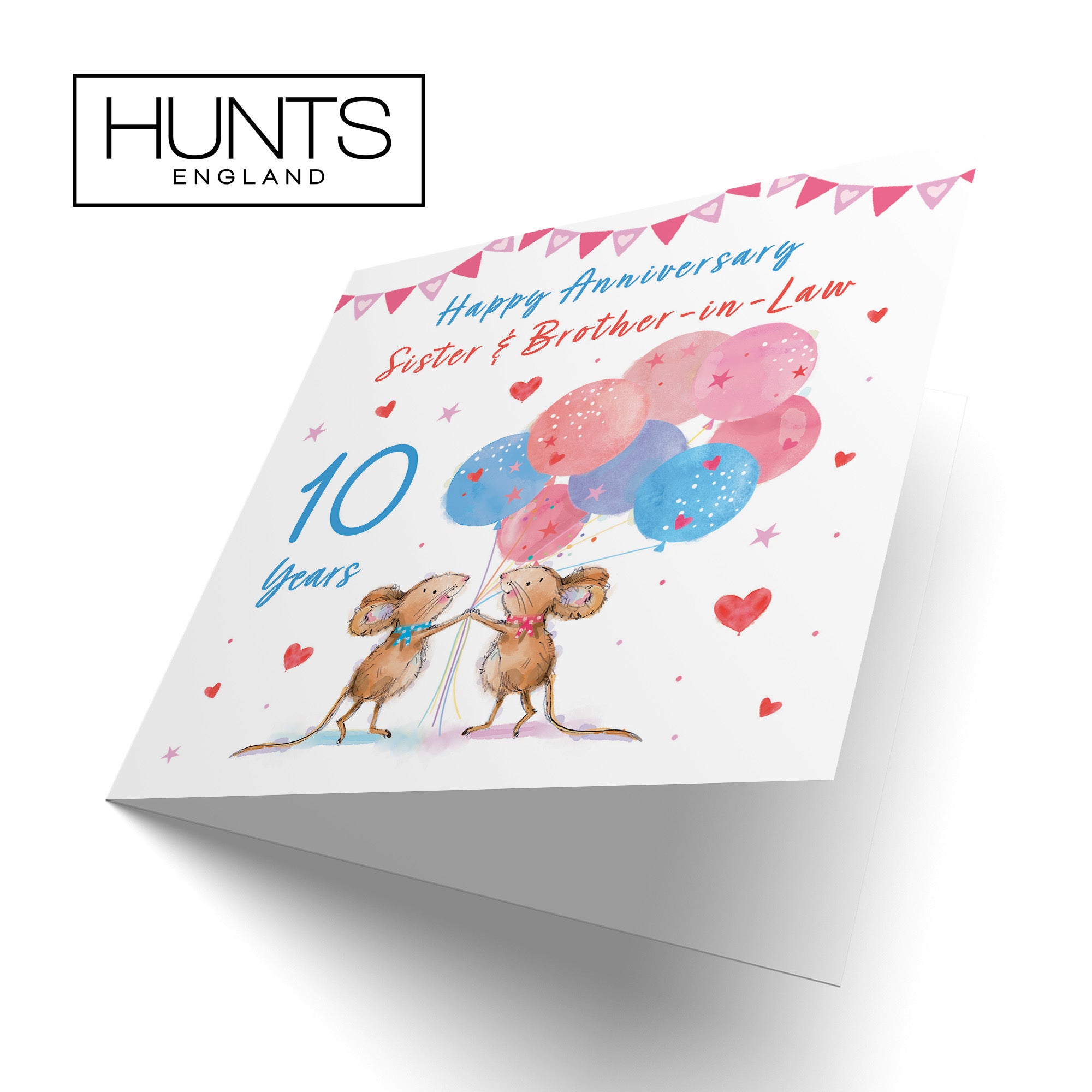 10th Sister And Brother-in-Law Anniversary Card Happily Ever After Little Whiskers - Default Title (SN00318)