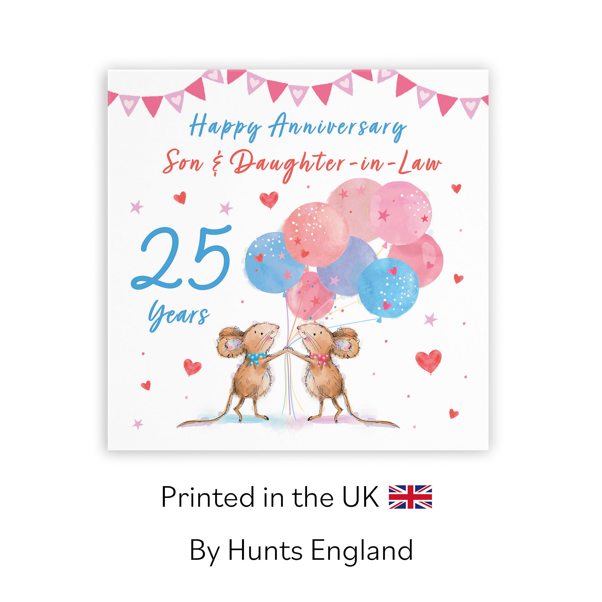 25th Son And Daughter-in-Law Anniversary Card Happily Ever After Little Whiskers - Default Title (SN00337)