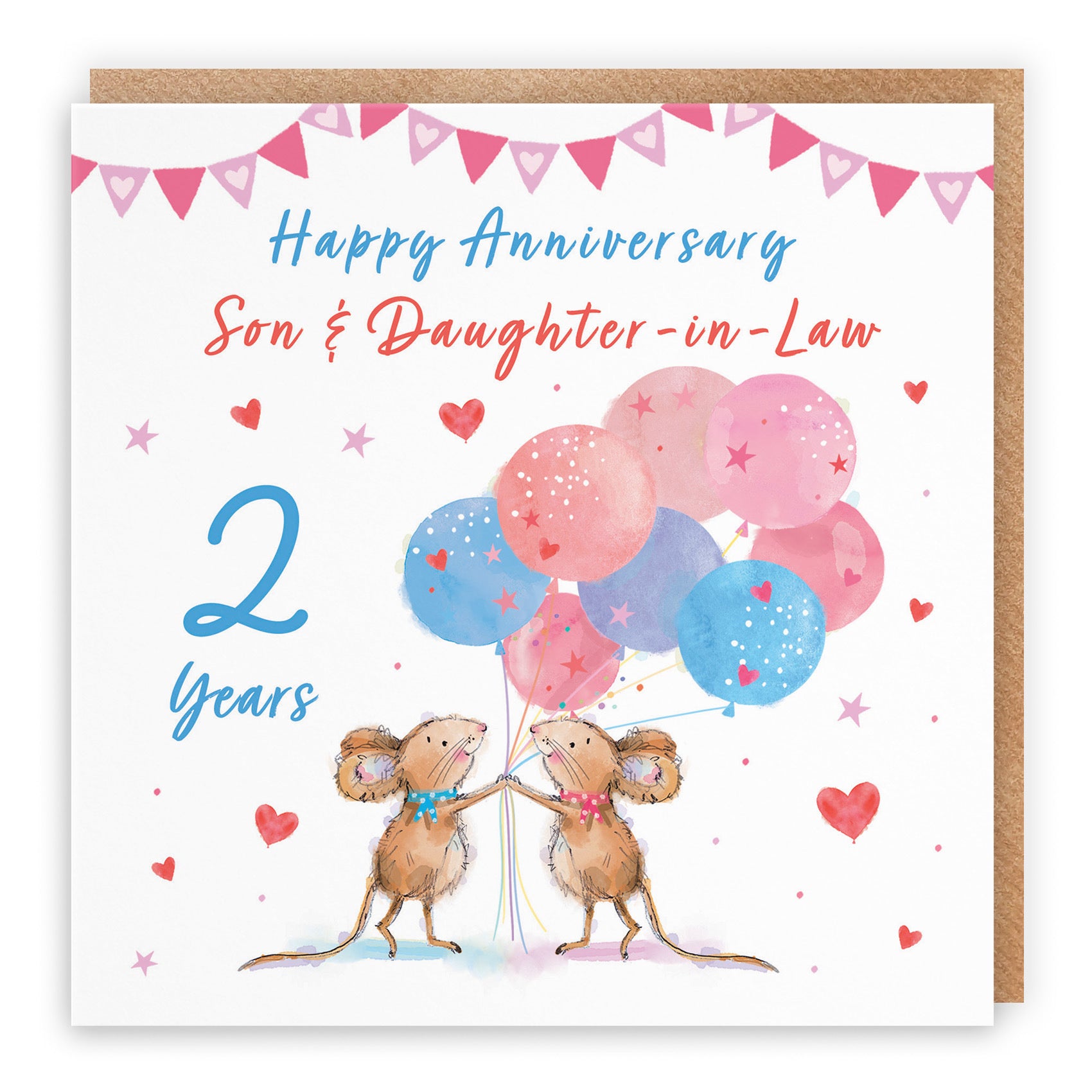 2nd Son And Daughter-in-Law Anniversary Card Happily Ever After Little Whiskers - Default Title (SN00338)