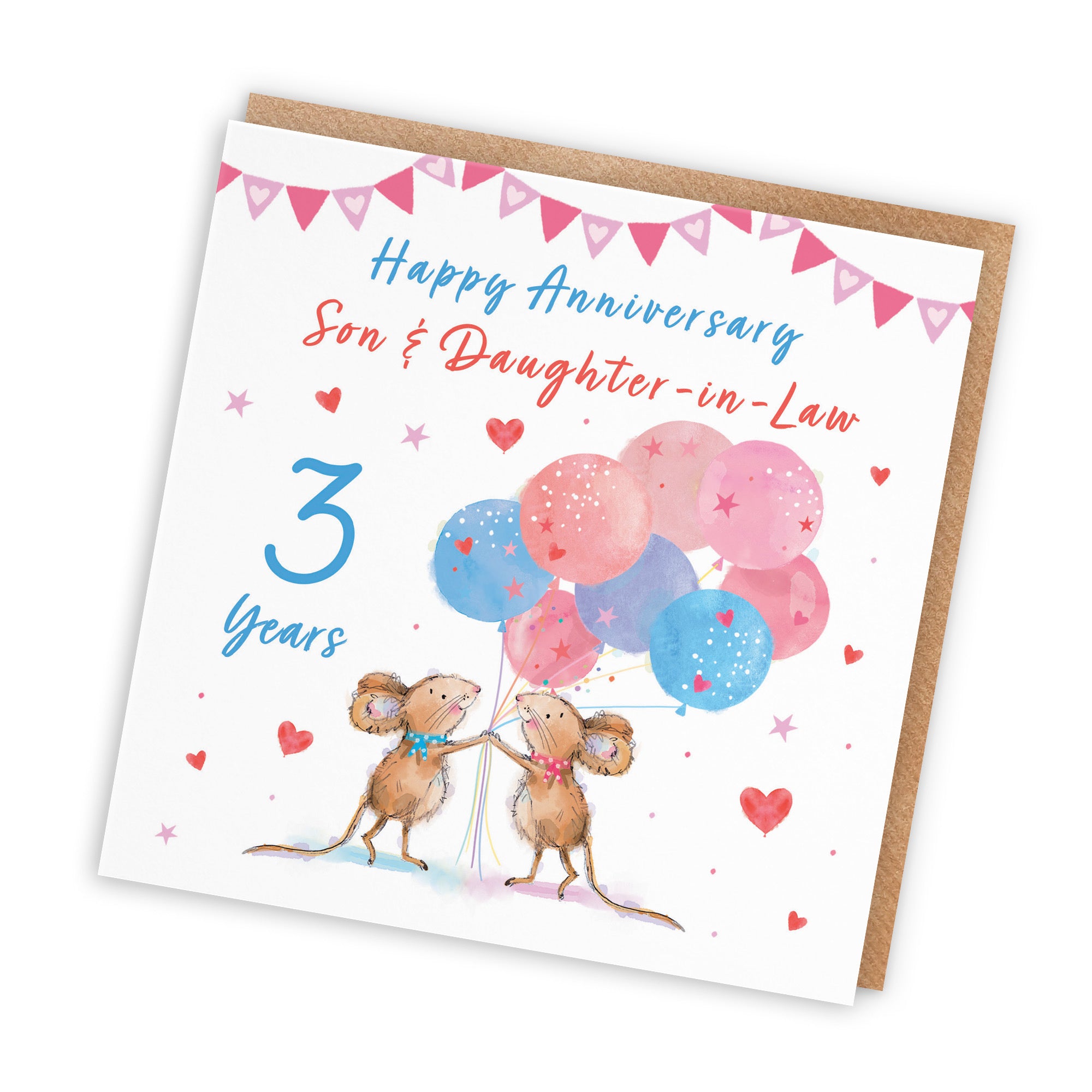 3rd Son And Daughter-in-Law Anniversary Card Happily Ever After Little Whiskers - Default Title (SN00339)