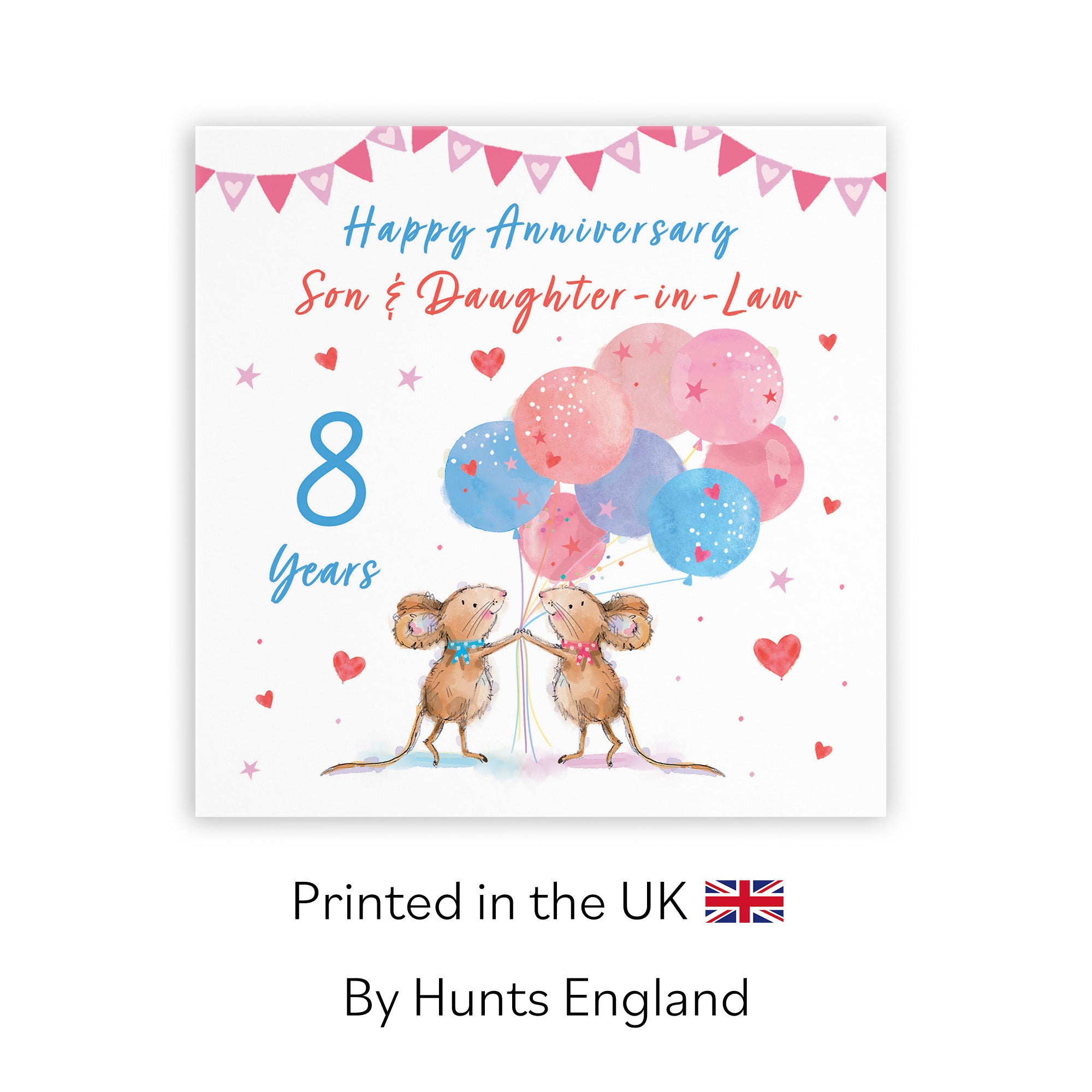 8th Son And Daughter-in-Law Anniversary Card Happily Ever After Little Whiskers - Default Title (SN00344)