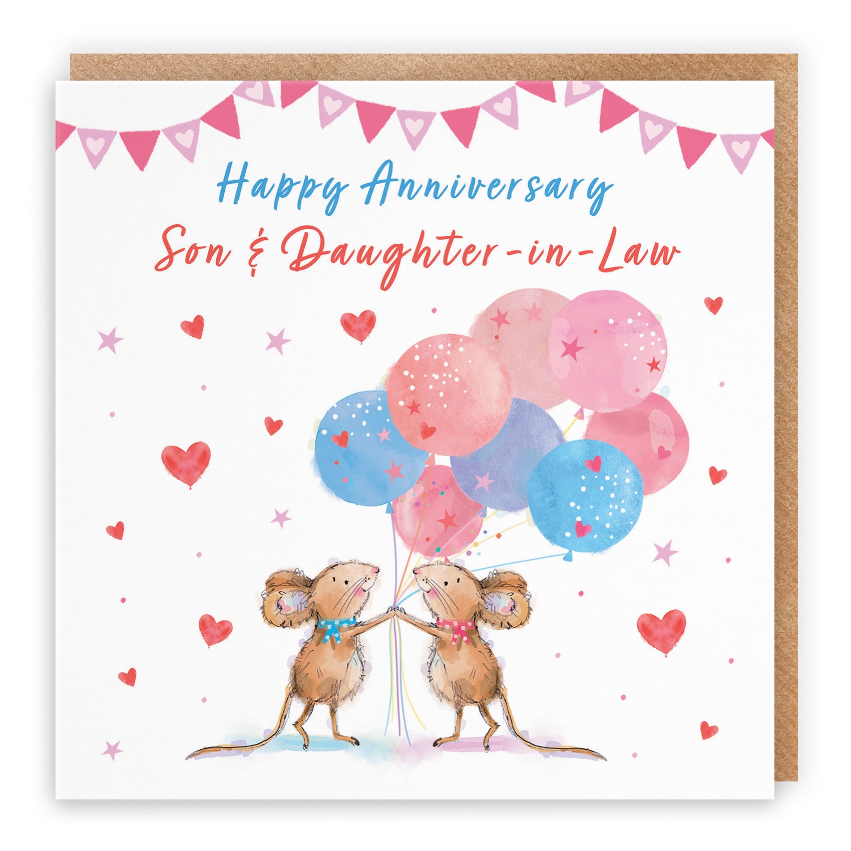 Son And Daughter-in-Law Anniversary Card Happily Ever After Little Whiskers - Default Title (SN00346)