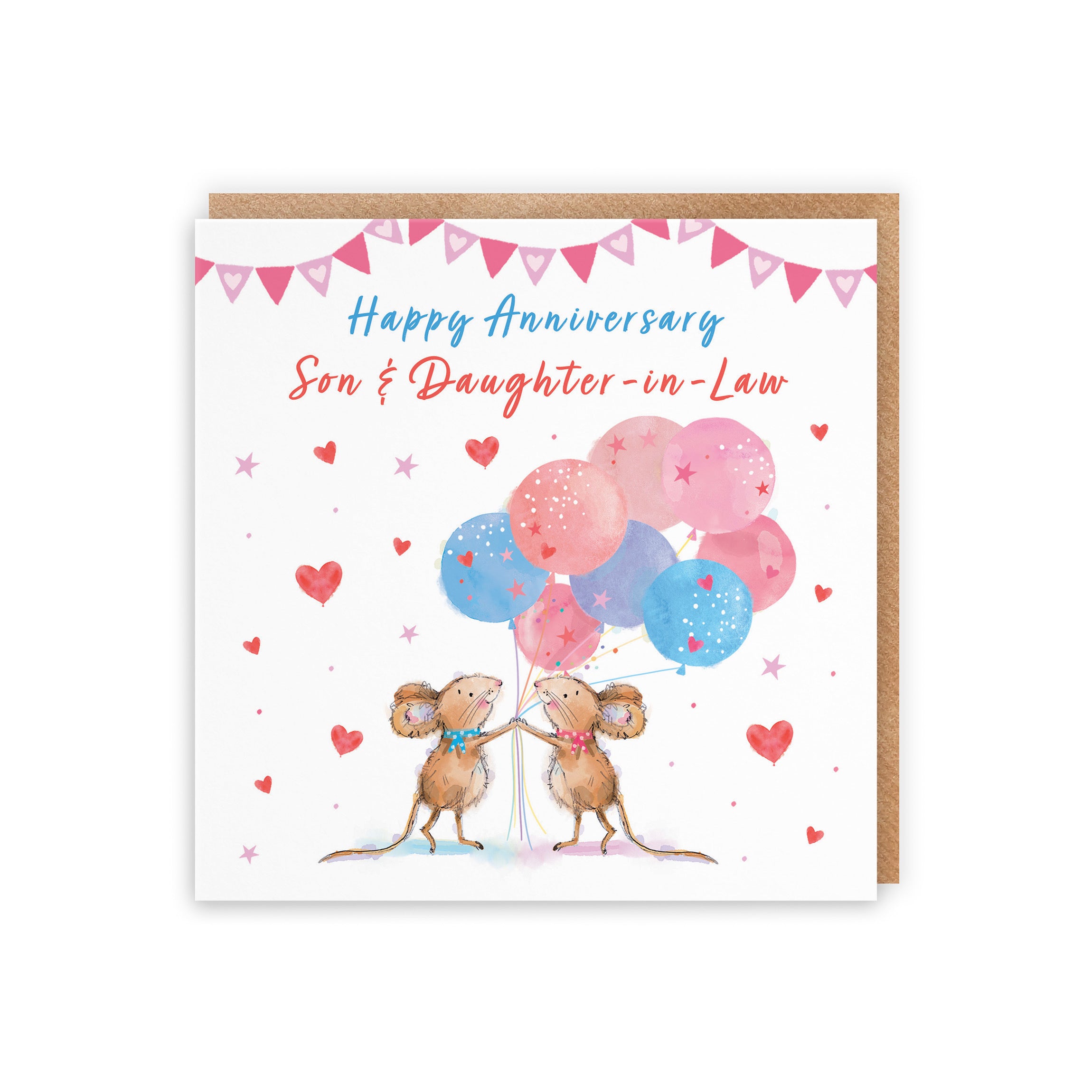 Son And Daughter-in-Law Anniversary Card Happily Ever After Little Whiskers - Default Title (SN00346)